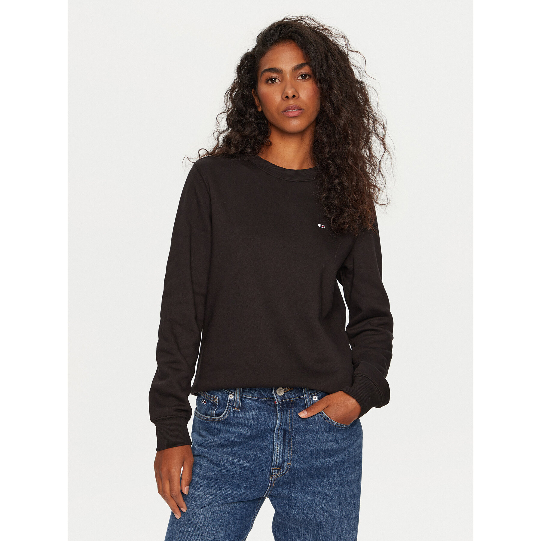 Tommy Jeans Bluza DW0DW19959 Czarny Regular Fit