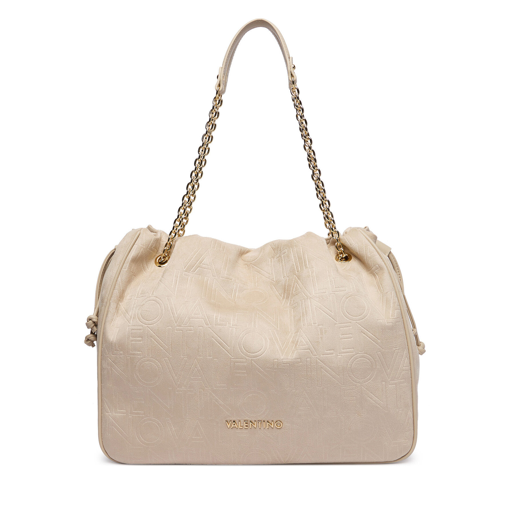 Valentino Torebka Maxi VBS9U701 Beżowy