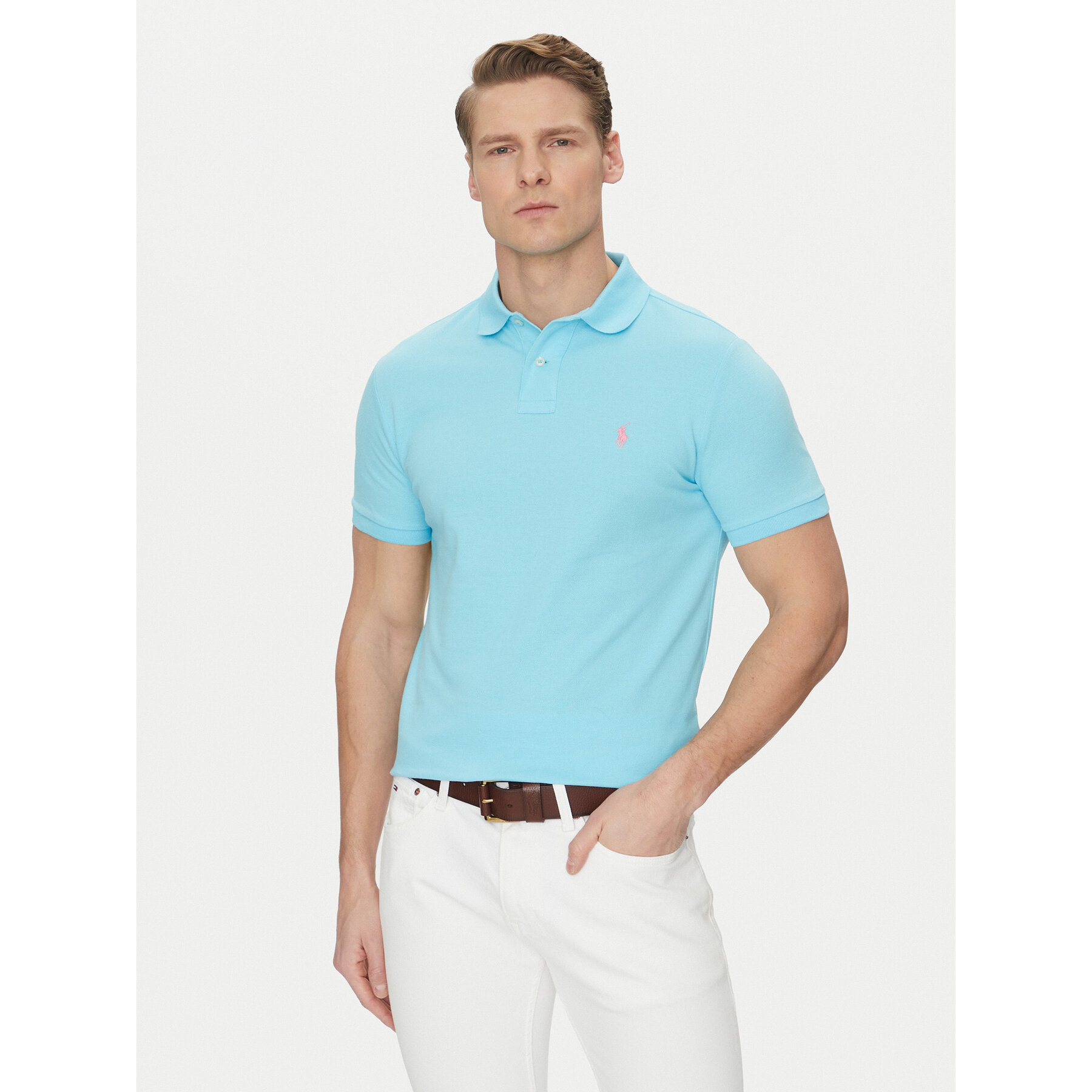 Polo Ralph Lauren Polo Core Replen 710782592 Niebieski Custom Slim Fit
