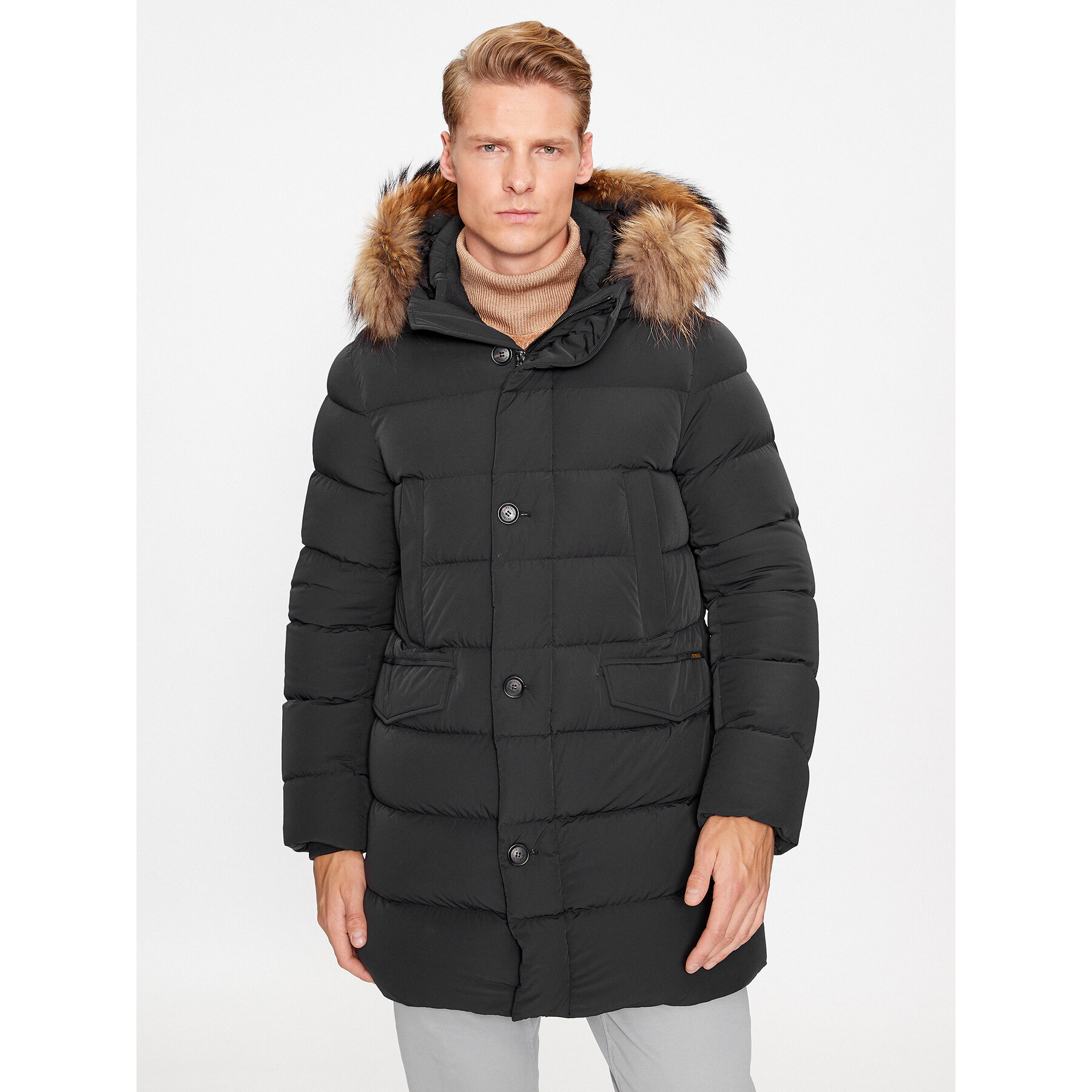 Hetregó Kurtka puchowa Parker 8K436M 23WU07 Czarny Regular Fit