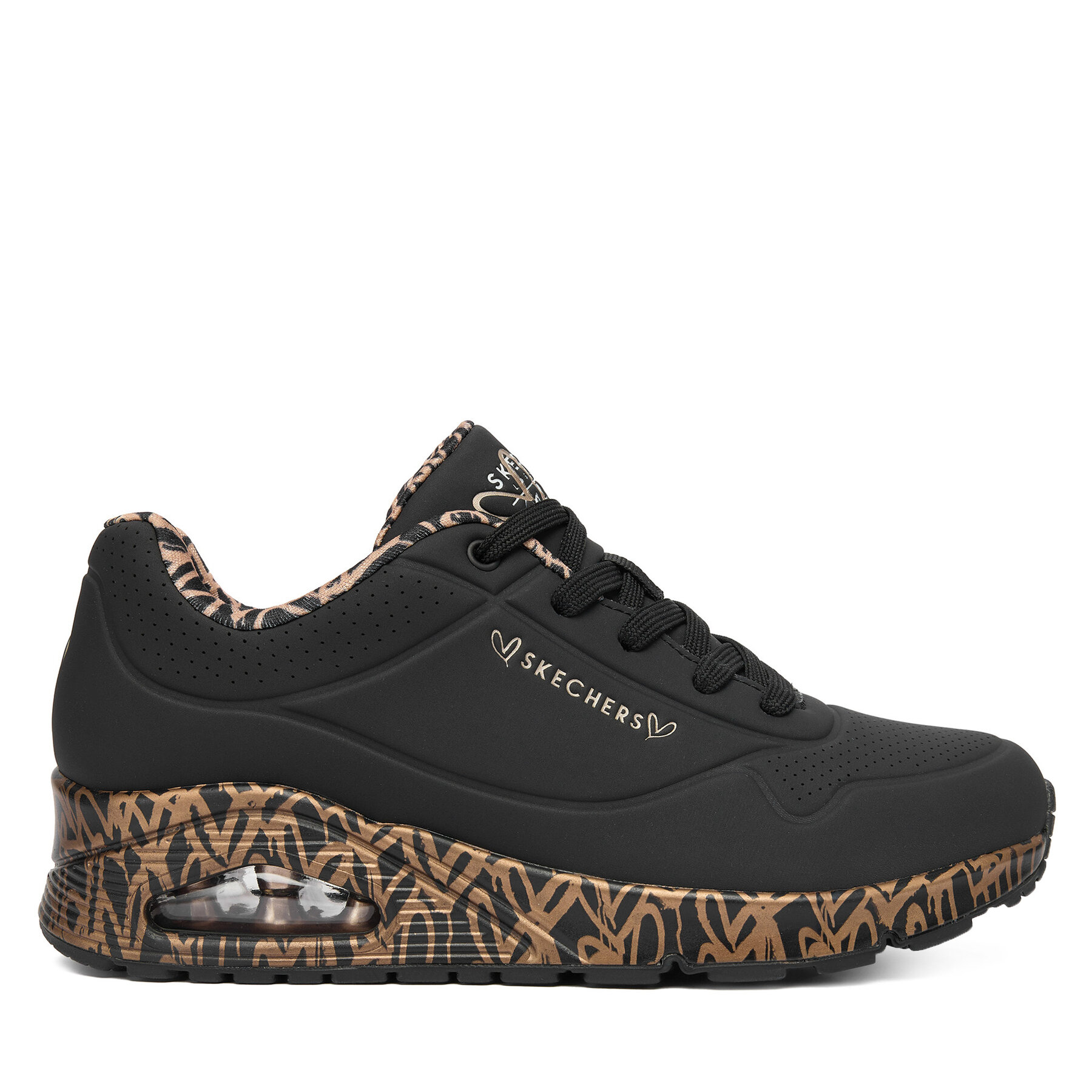 Skechers Sneakersy Uno 155506/BKRG Czarny