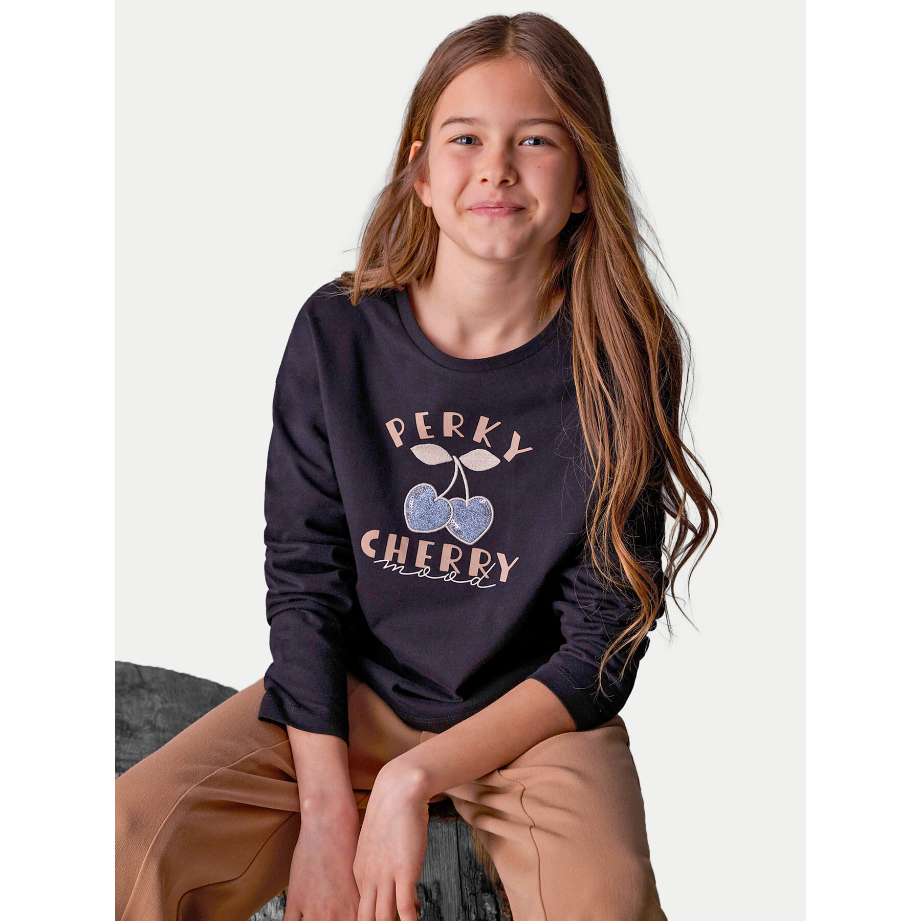 Mayoral Bluzka 7021 Czarny Regular Fit