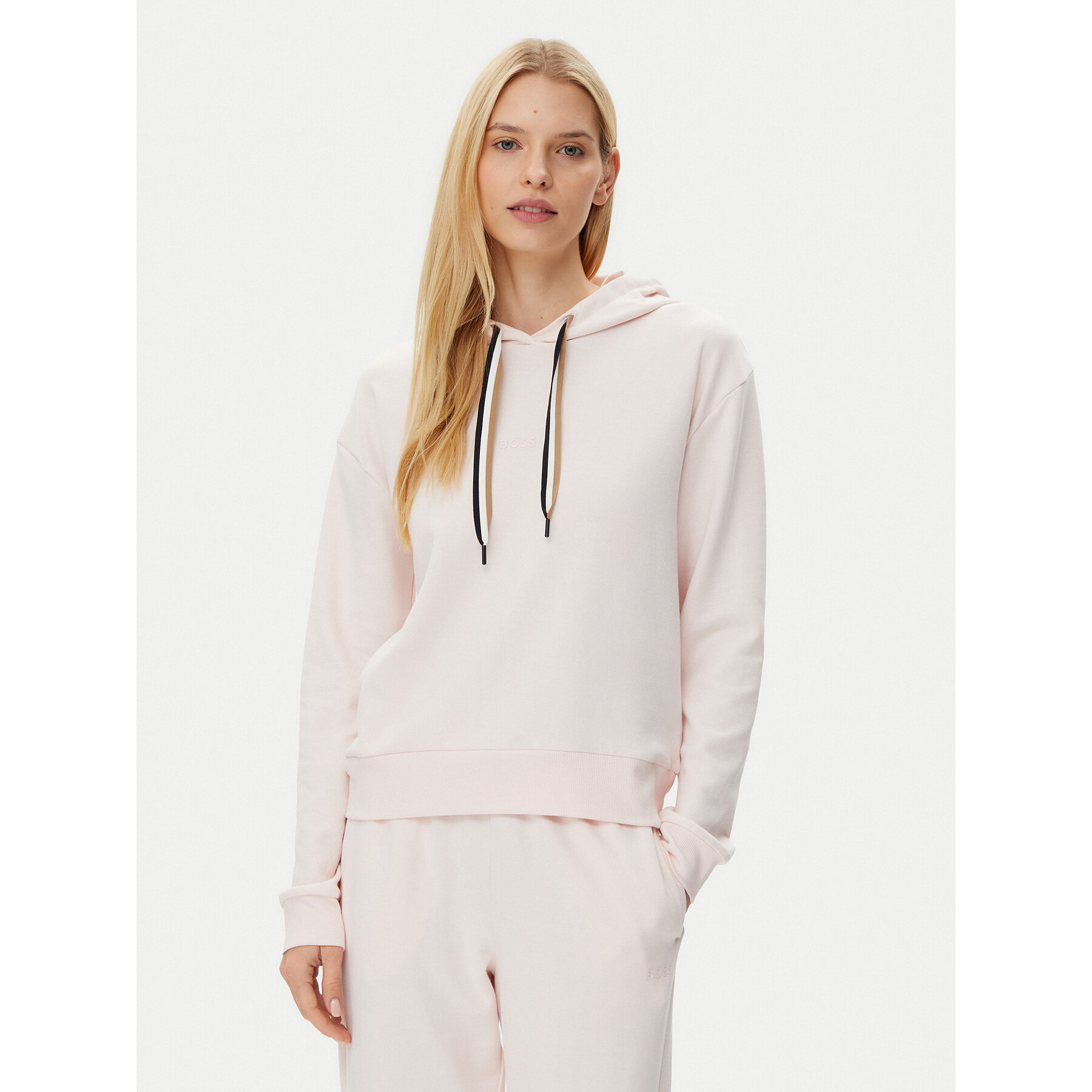 BOSS Bluza CP Stripe 50524760 Różowy Regular Fit