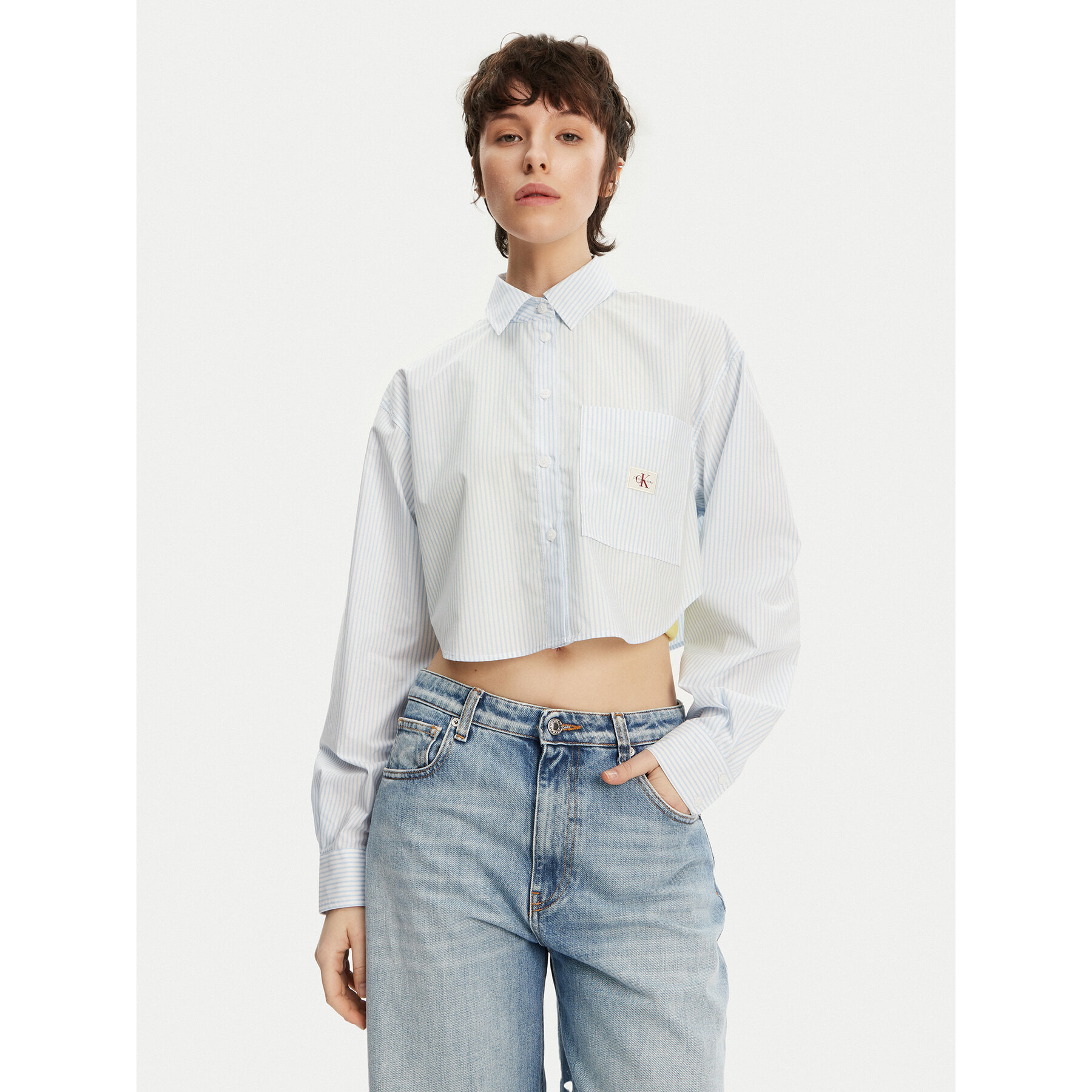 Calvin Klein Jeans Koszula J20J225078 Błękitny Regular Fit