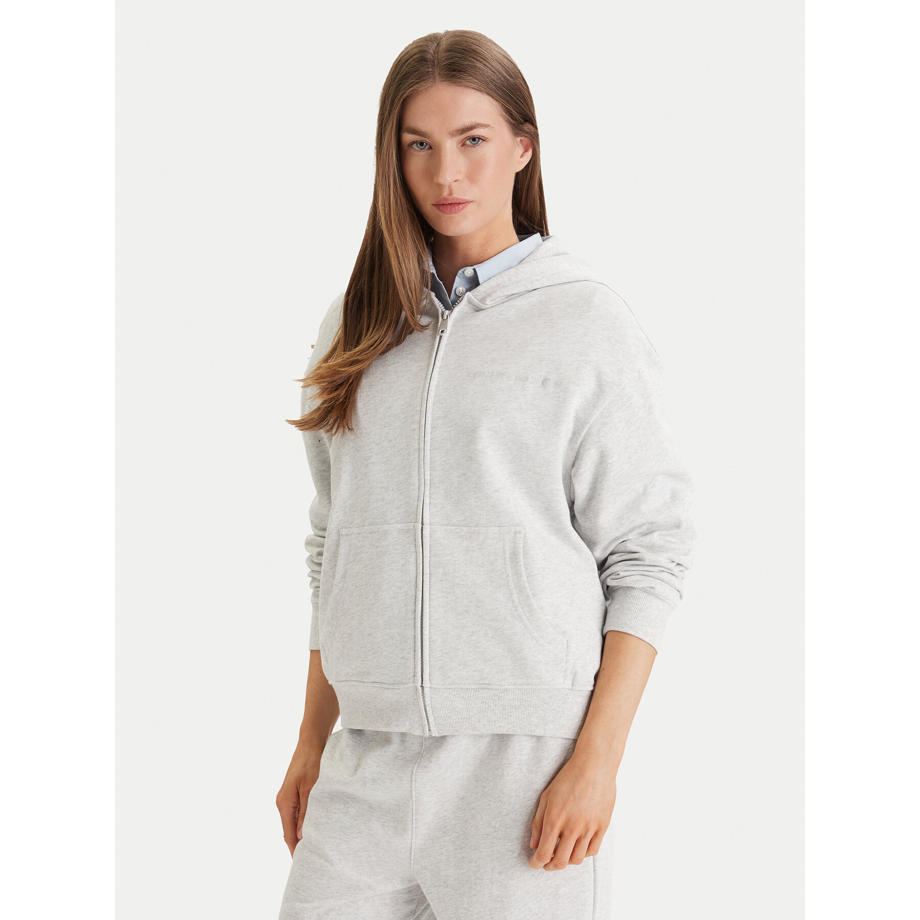 Tommy Hilfiger Bluza UW0UW06093 Szary Regular Fit