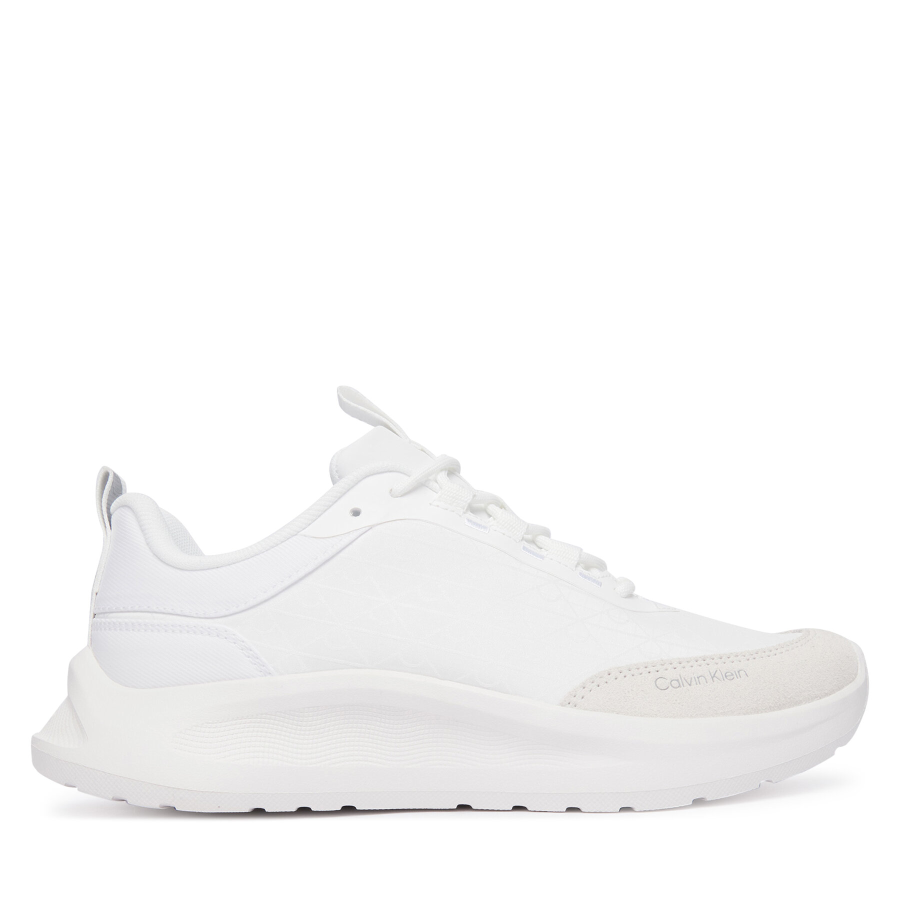 Calvin Klein Sneakersy Light Eva Runn Laceup Aop HW0HW03292 Biały