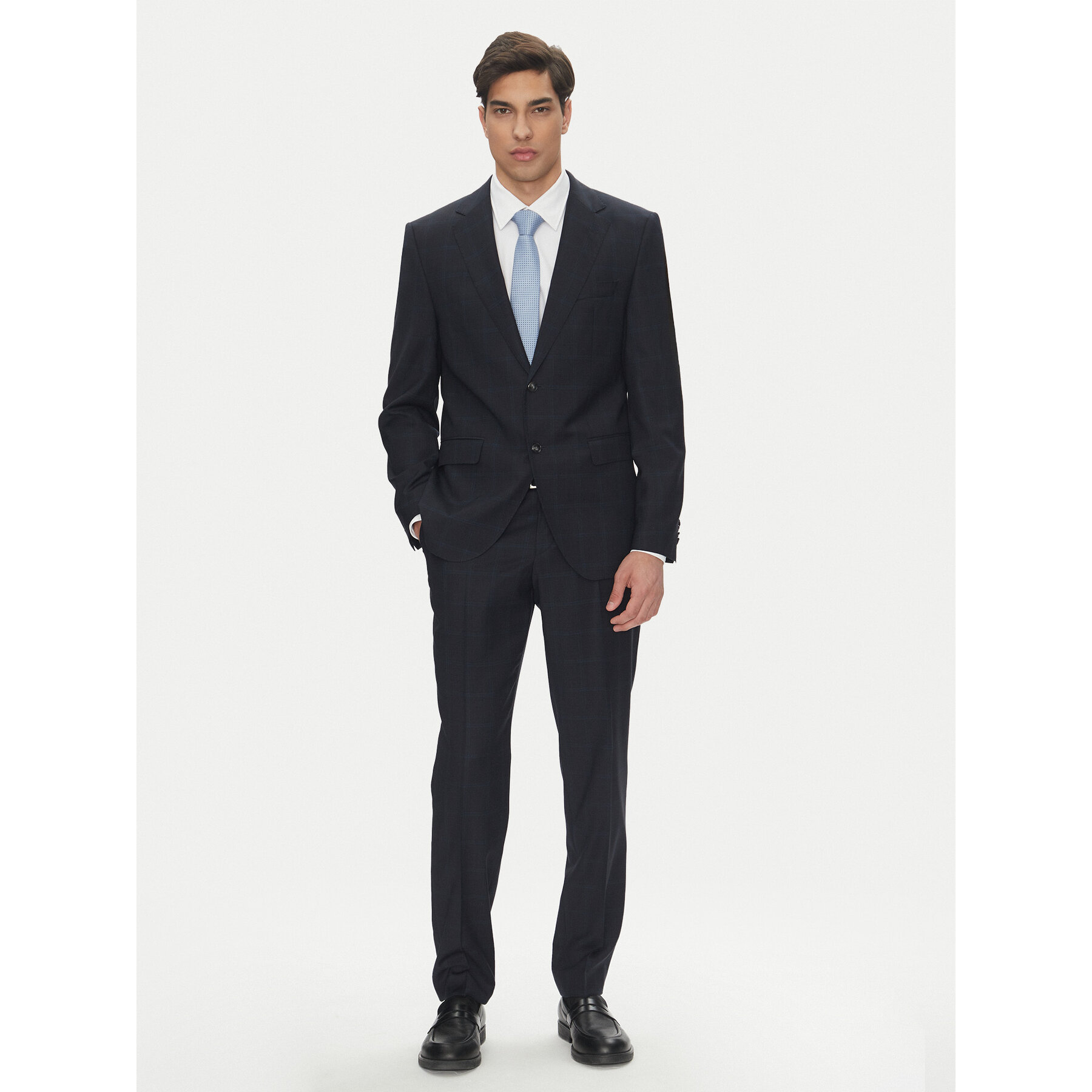 BOSS Garnitur H-Jeckson 50546122 Granatowy Regular Fit