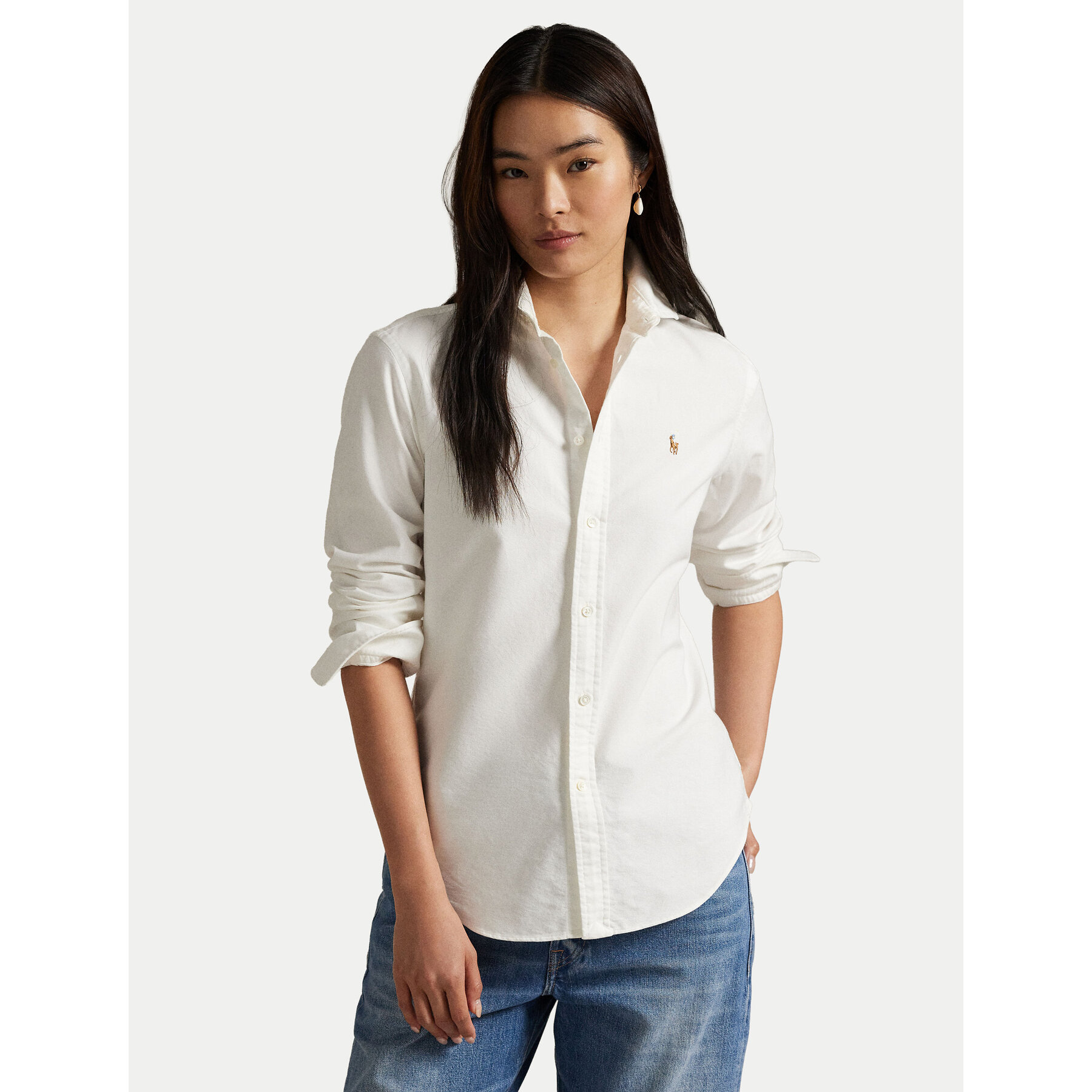 Polo Ralph Lauren Koszula 211891377003 Biały Regular Fit