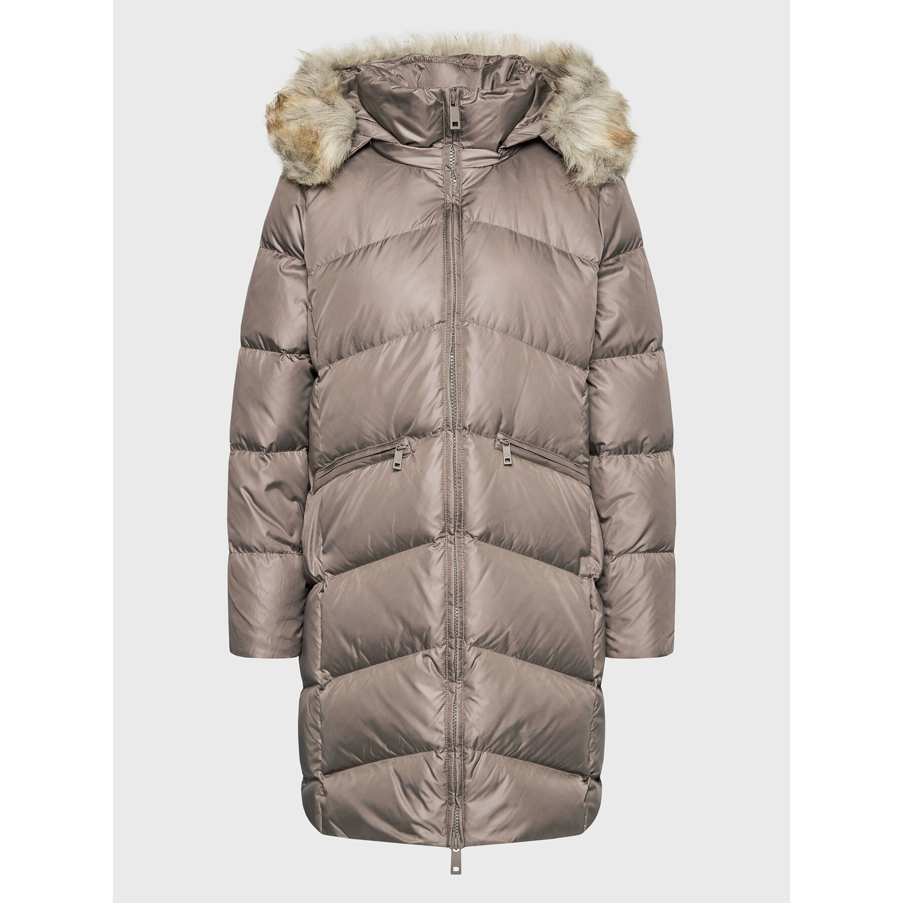 Calvin Klein Curve Kurtka puchowa Essential K20K205144 Brązowy Regular Fit