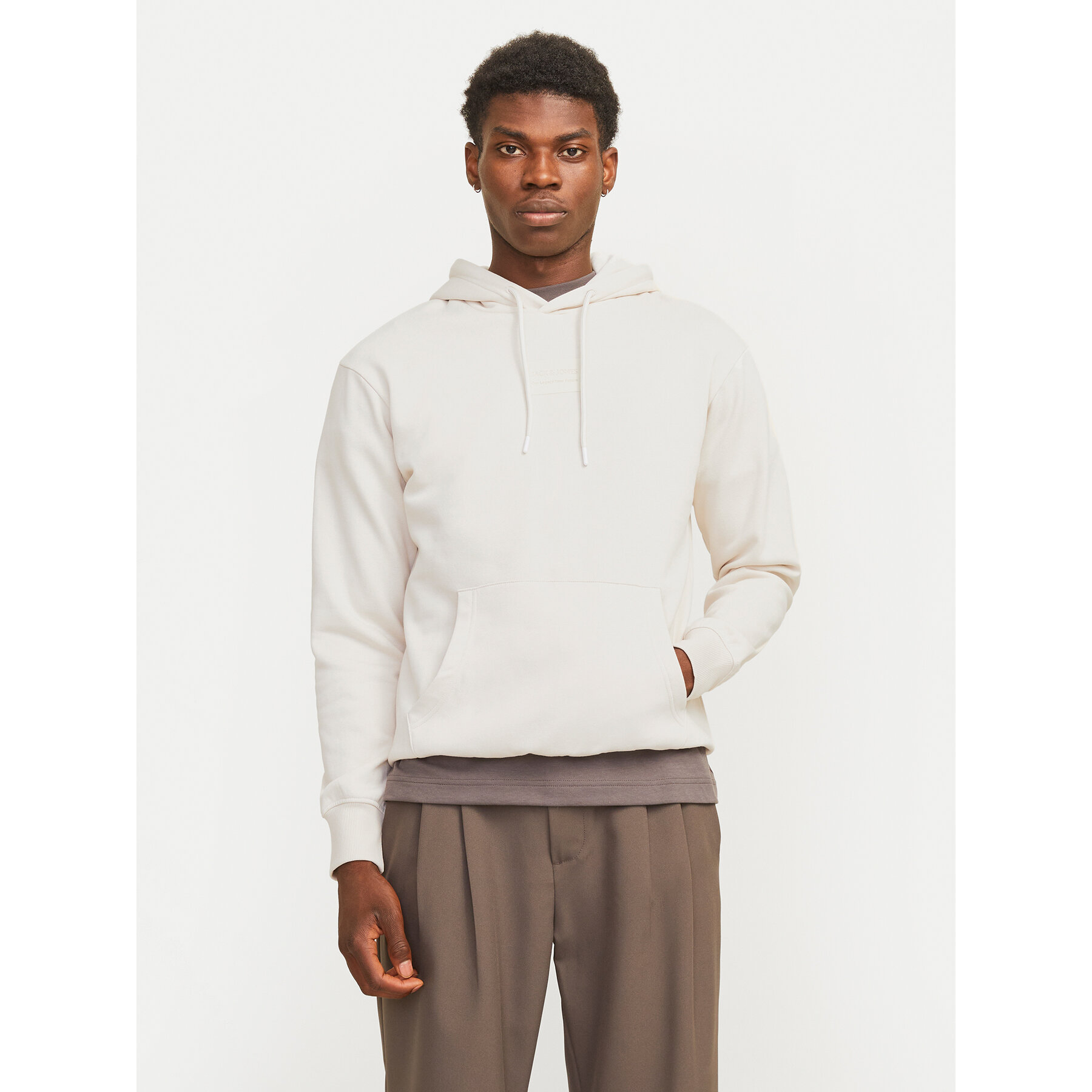 Jack & Jones Bluza Hakkai 12256841 Beżowy Relaxed Fit