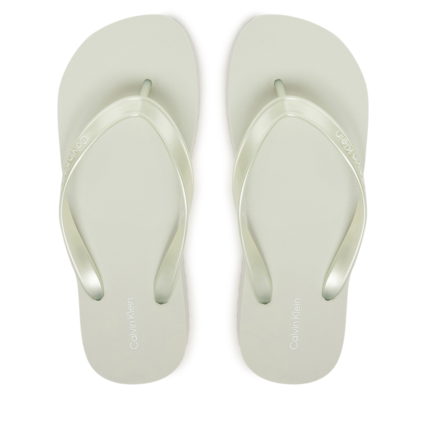 Calvin Klein Japonki Flatform Flip Flop Met Tpu HW0HW03120 Biały