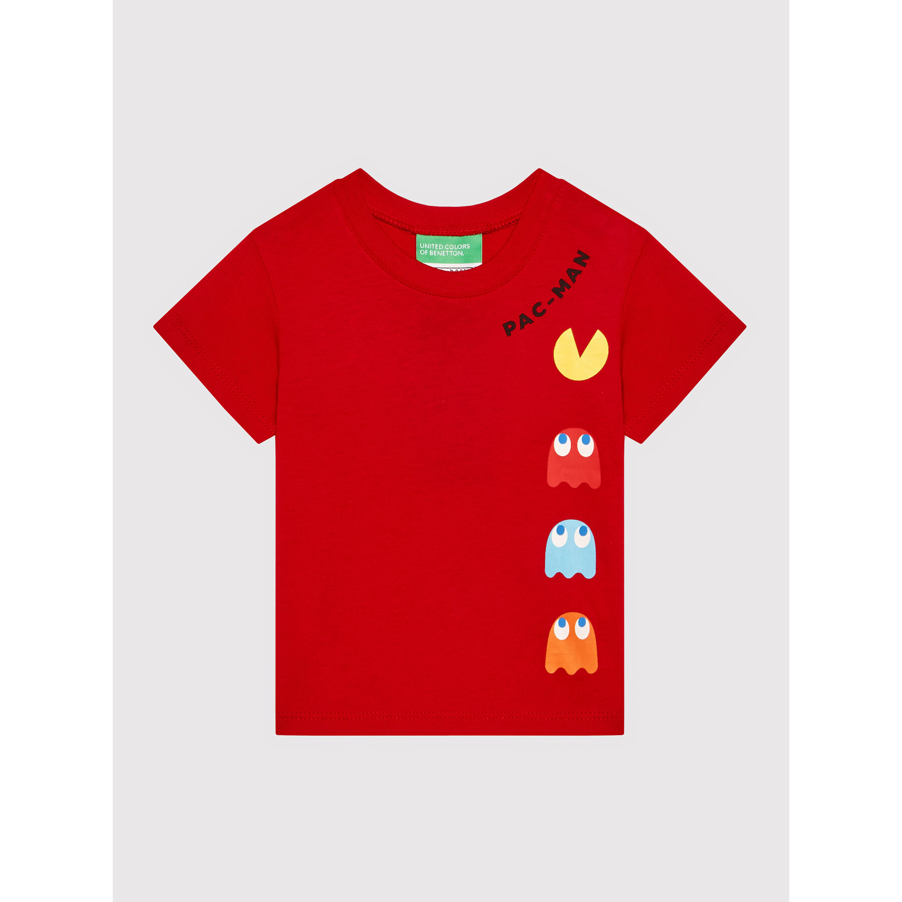 United Colors Of Benetton T-Shirt PAC-MAN 3096G102F Czerwony Regular Fit