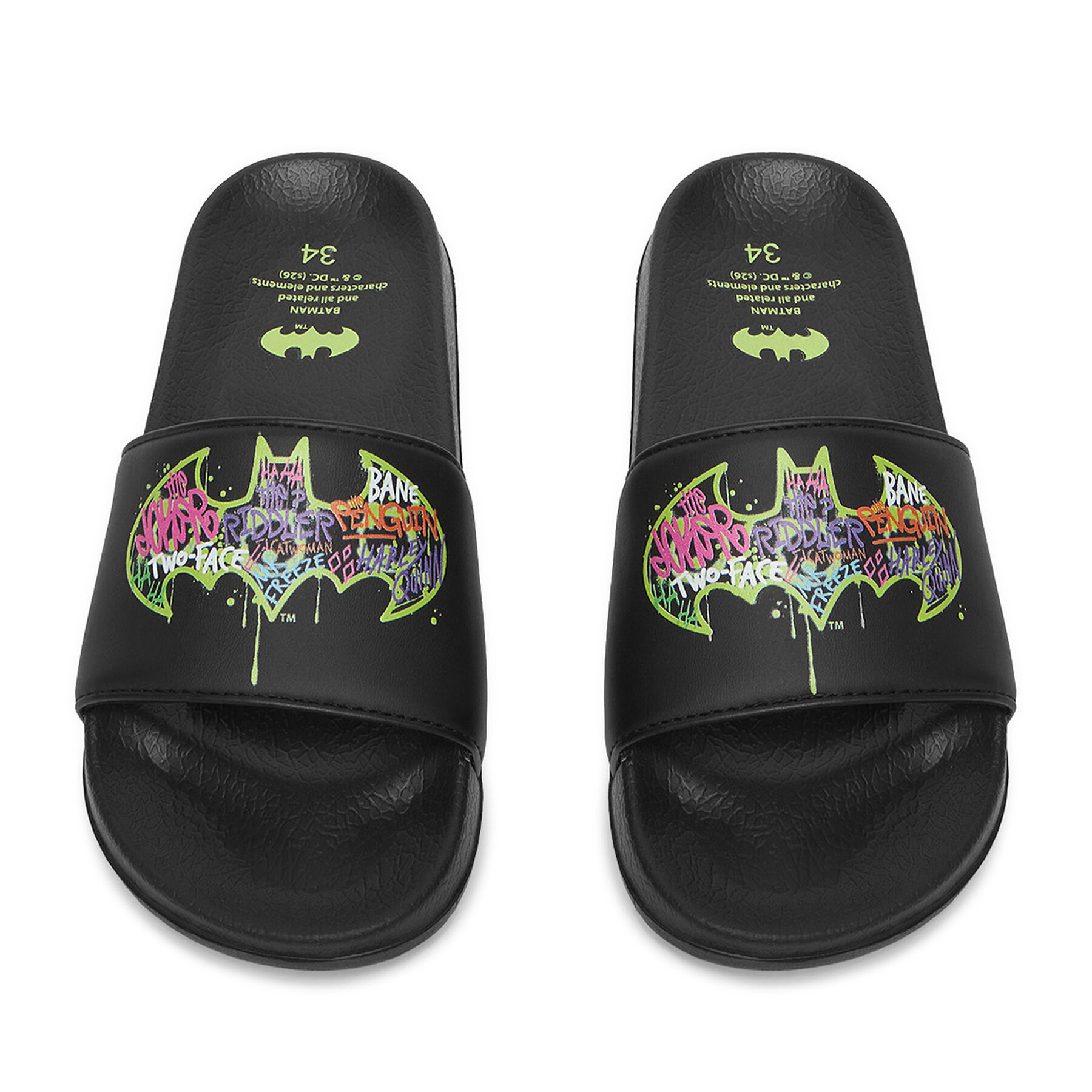 Batman Klapki CEO-CP90-SS26-215WBBAT Czarny