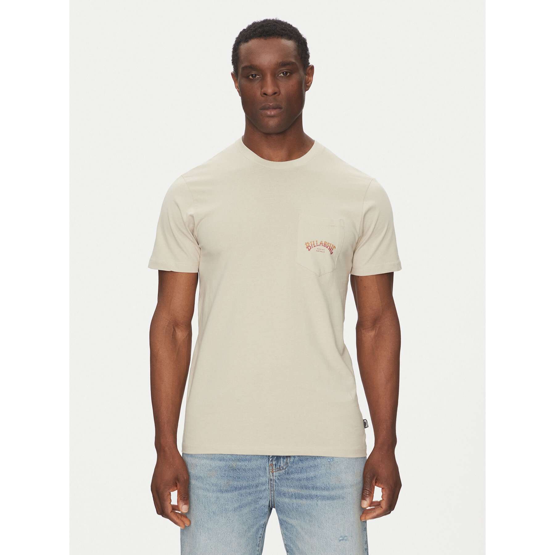 Billabong T-Shirt EBYZT00175 Beżowy Regular Fit