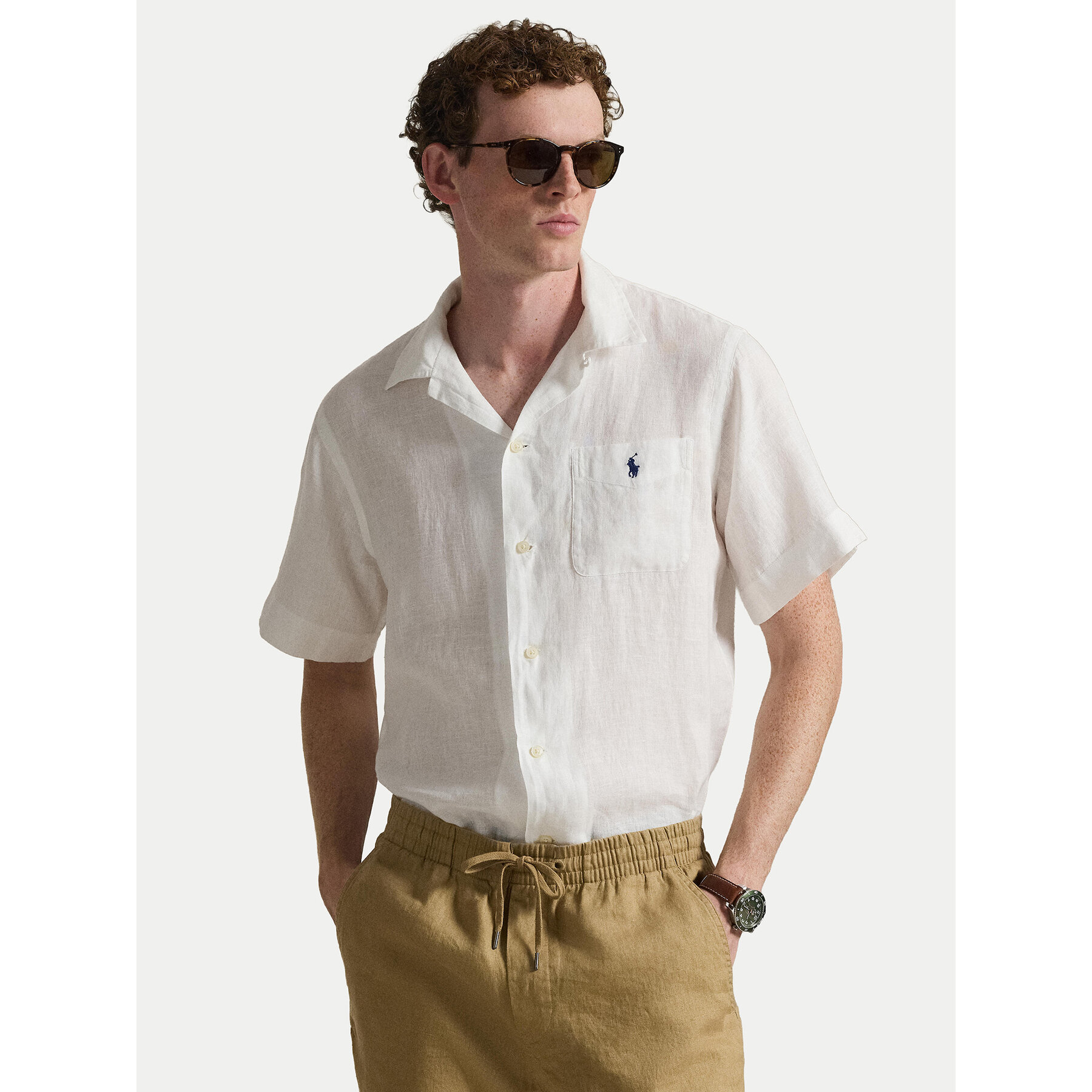 Polo Ralph Lauren Koszula 710966421504 Biały Classic Fit