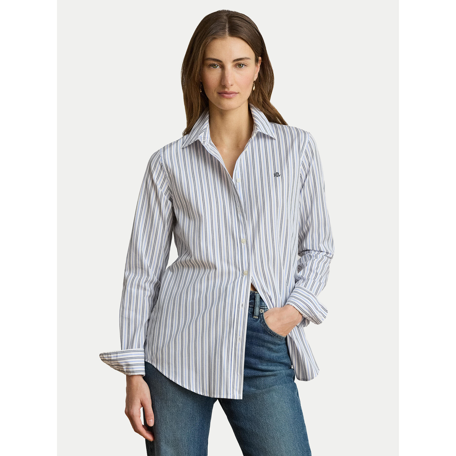 LAUREN RALPH LAUREN Koszula 200P13836001 Niebieski jasny Regular Fit