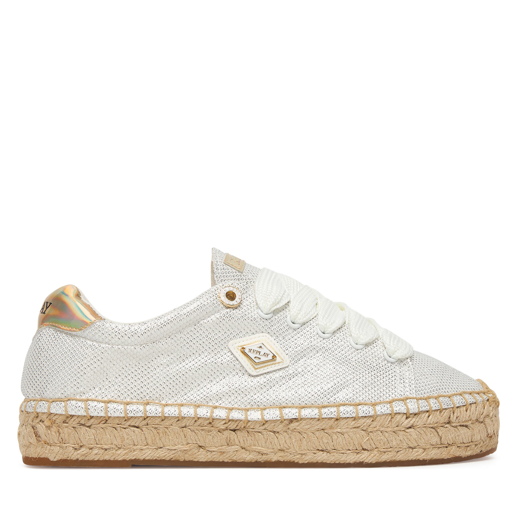 REPLAY Espadryle GWF22 .000.C0093S Biały