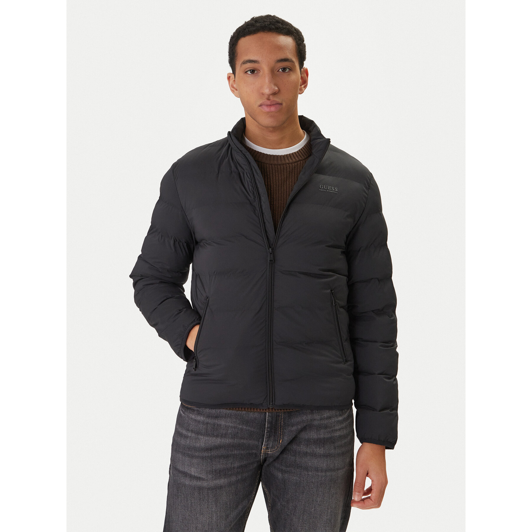 Guess Kurtka przejściowa M6RL0I WJ242 Czarny Regular Fit