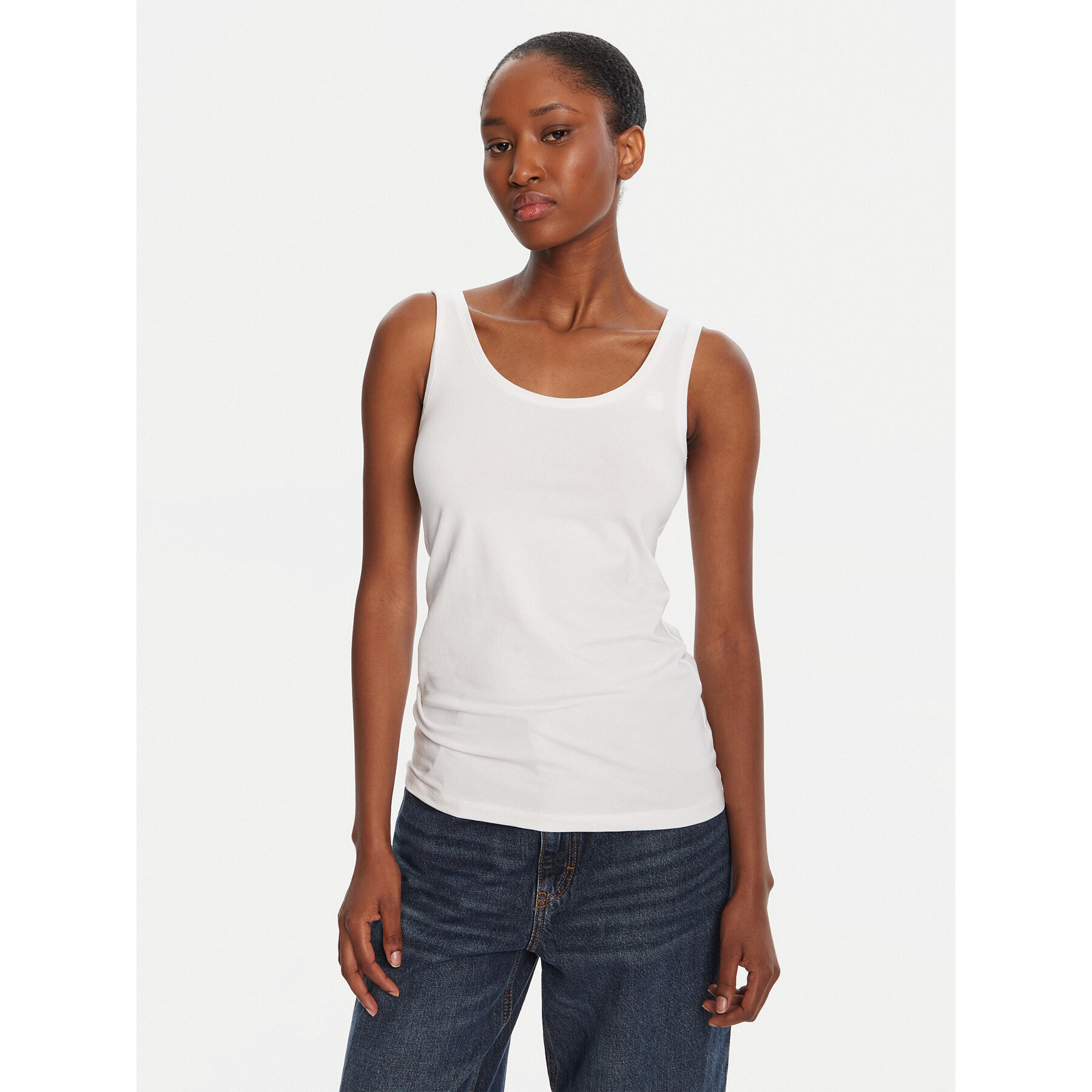 G-Star Raw Top Base D07210-3310 Biały Slim Fit