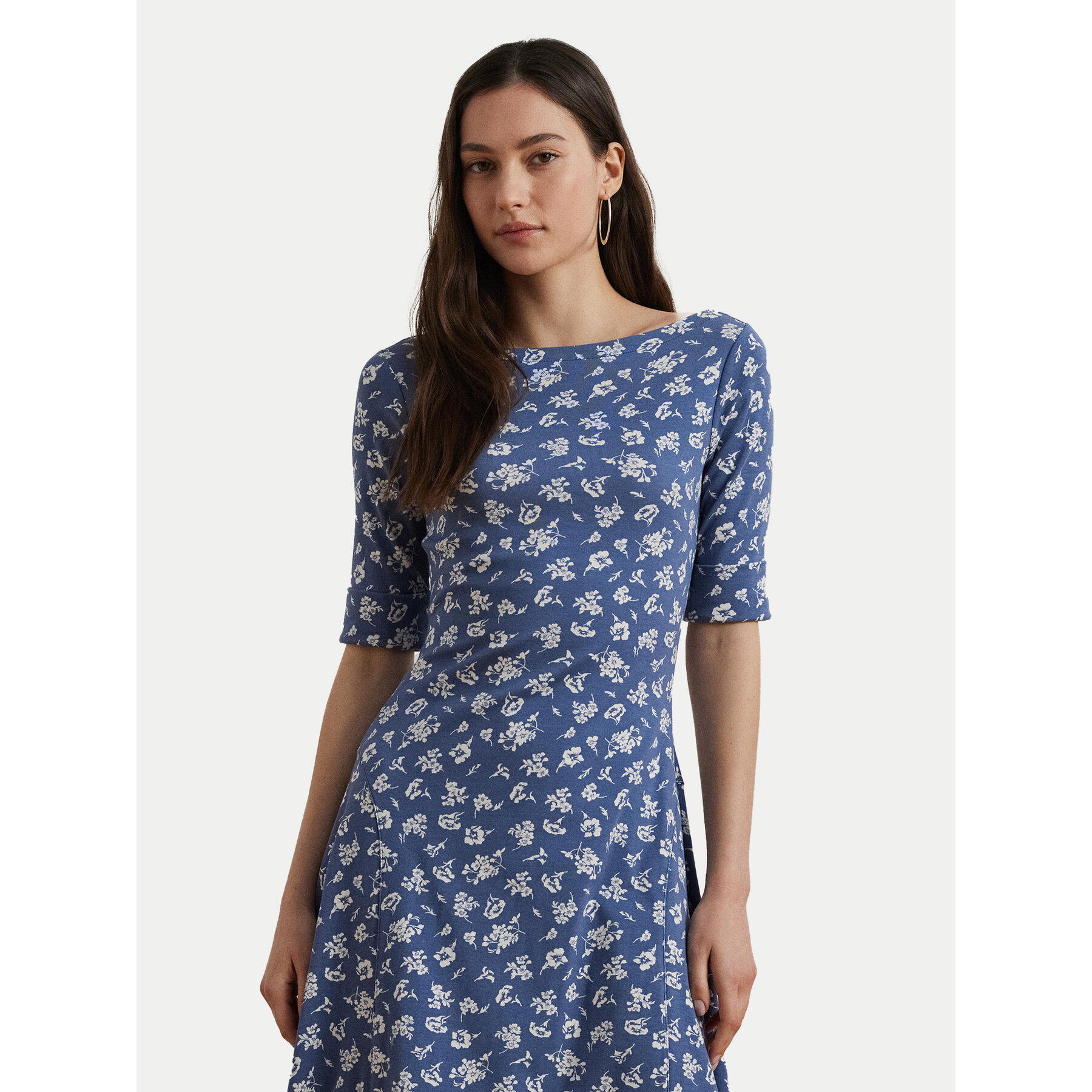 LAUREN RALPH LAUREN Sukienka codzienna 200976993001 Niebieski Regular Fit