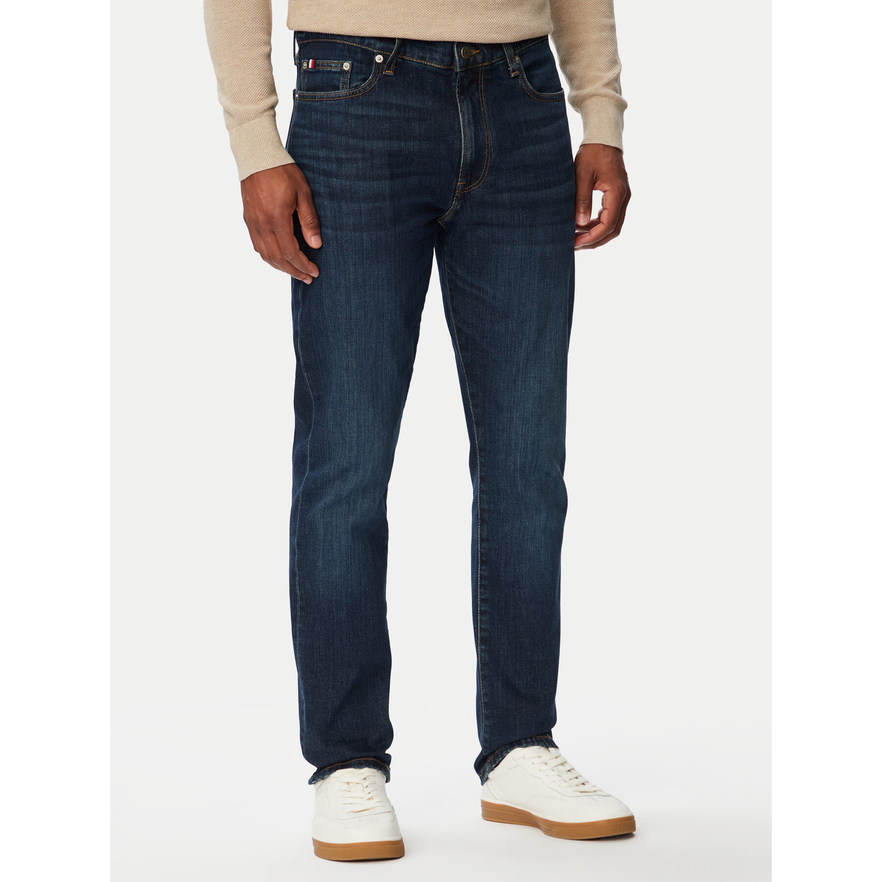 Tommy Hilfiger Jeansy Denton MW0MW43162 Granatowy Slim Fit