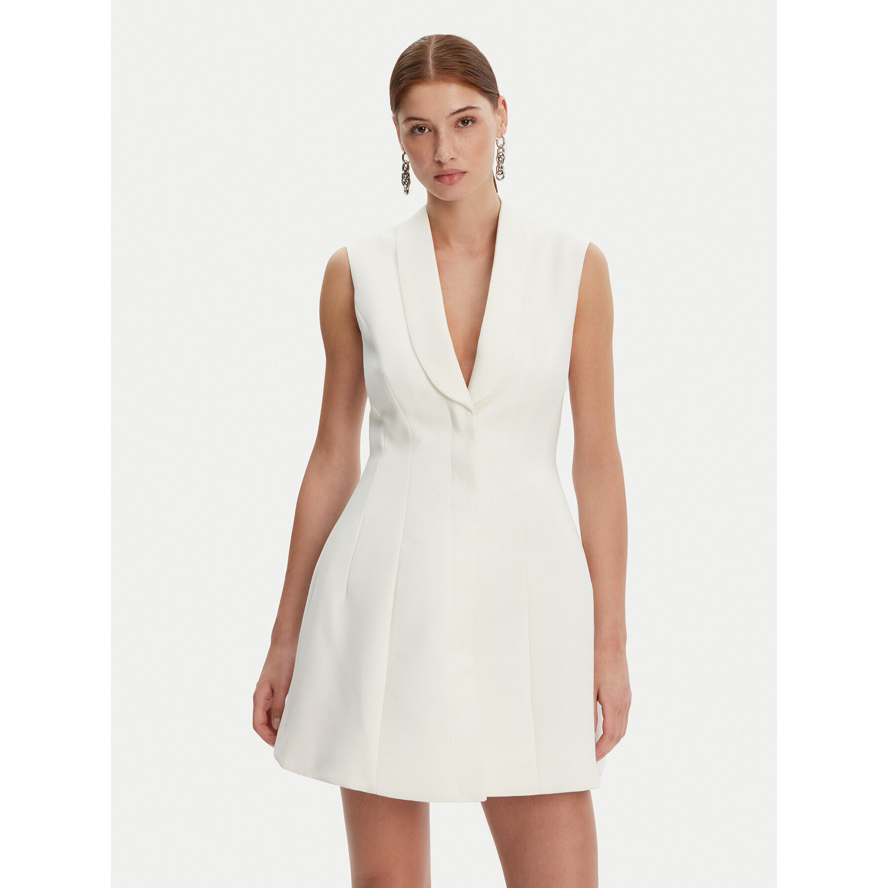 Bardot Sukienka koktajlowa 59724DB Écru Regular Fit