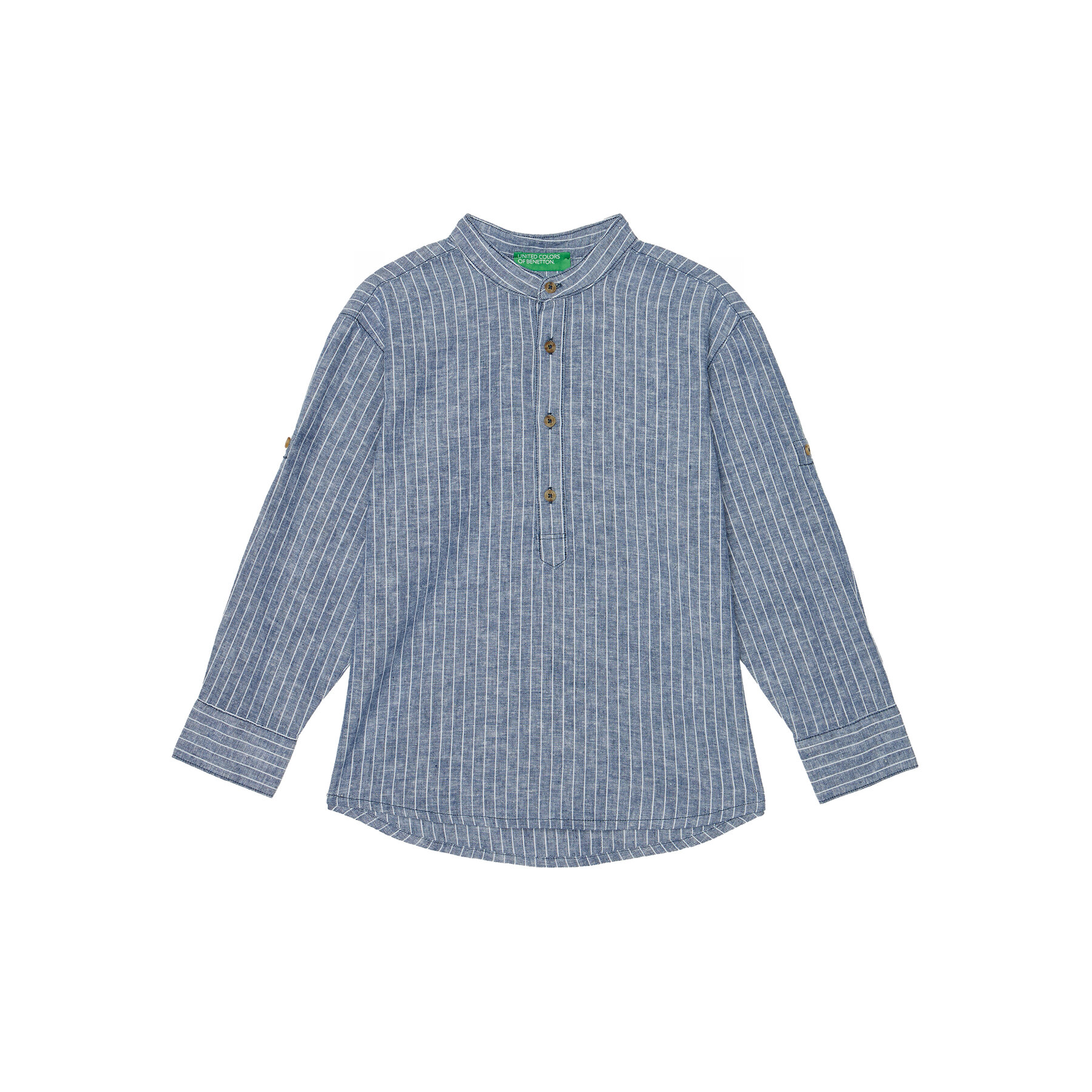 United Colors Of Benetton Koszula 52VMCQ03V Niebieski Regular Fit