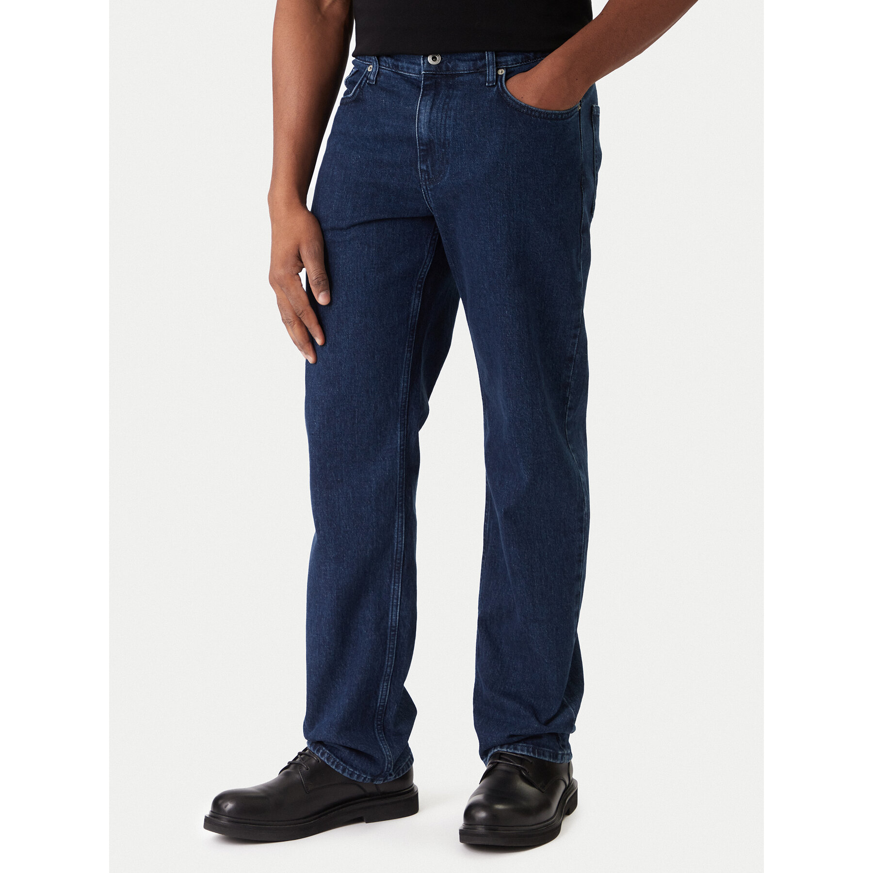 Karl Lagerfeld Jeans Jeansy A3M10136 Granatowy Straight Fit