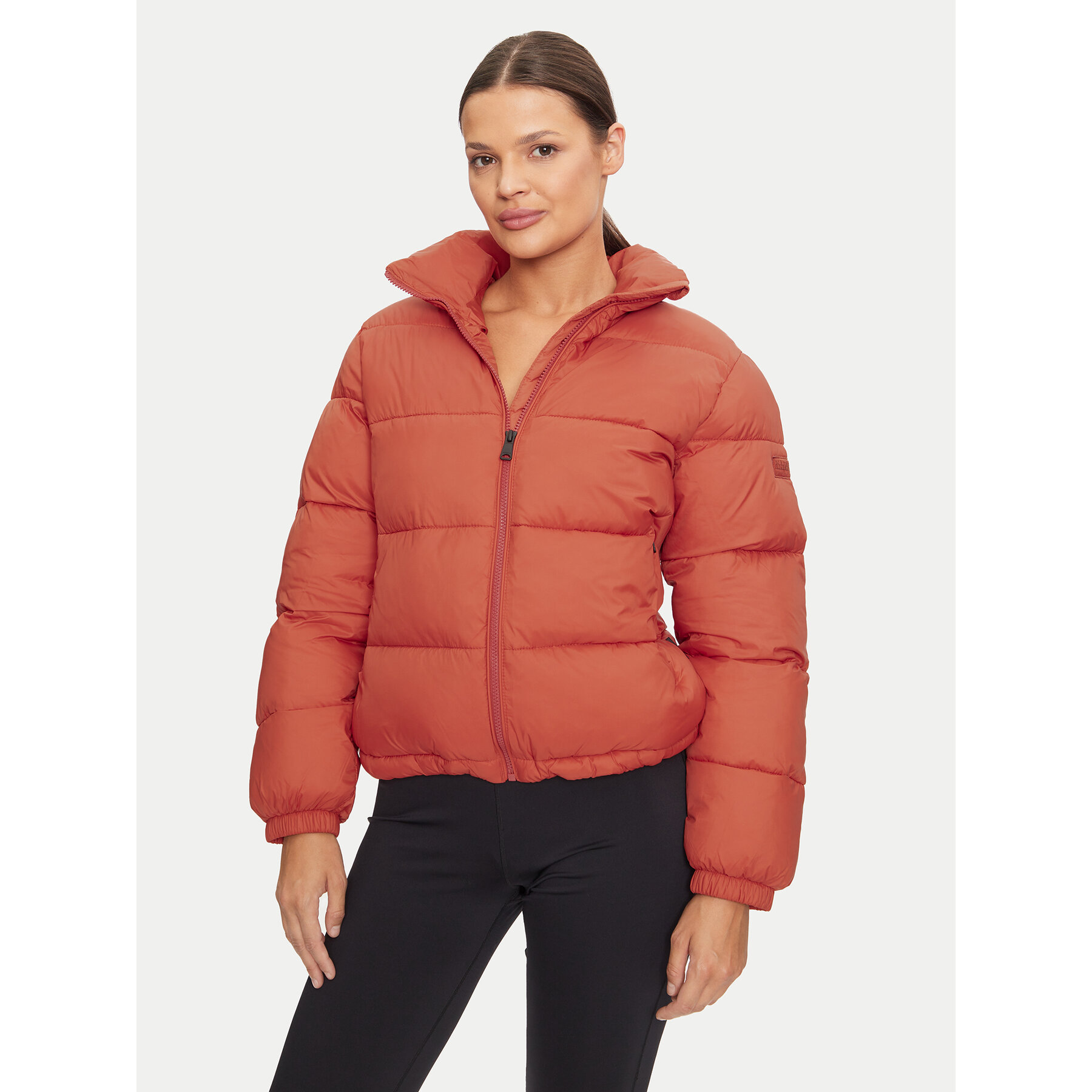 Napapijri Kurtka zimowa A-Box Logo NP0A4HZ1 Pomarańczowy Loose Fit