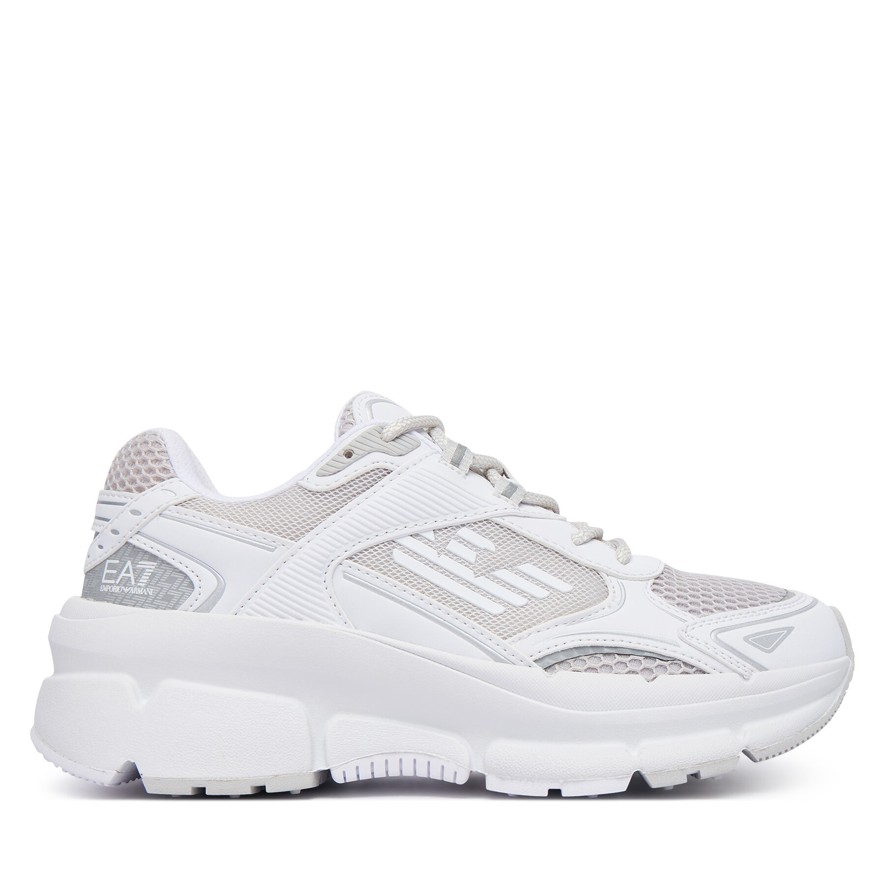 EA7 Emporio Armani Sneakersy 7X000663 AF23619 MZ203 Srebrny