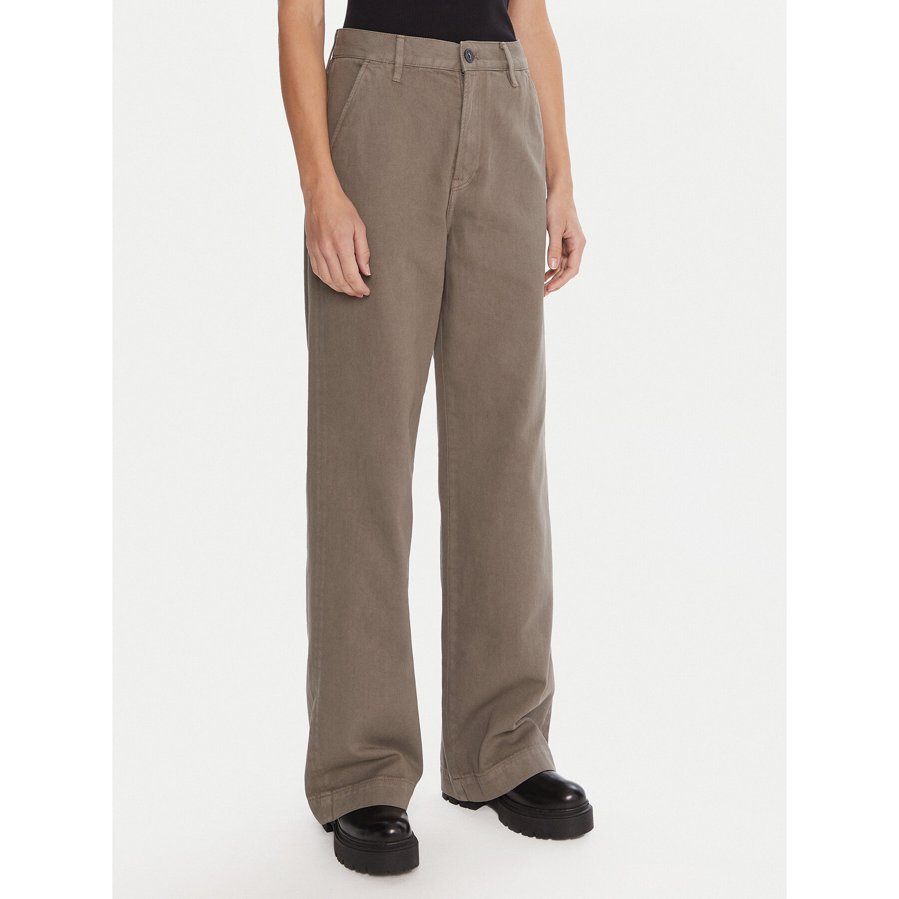 G-Star Raw Spodnie materiałowe Deck 2.0 D26432-E078 Zielony Wide Leg