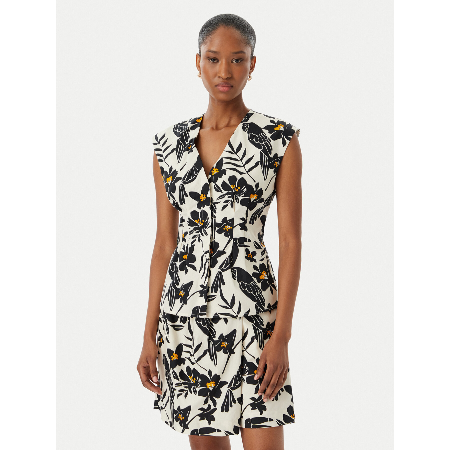 LOLA CASADEMUNT Bluzka MS2615023 Czarny Regular Fit