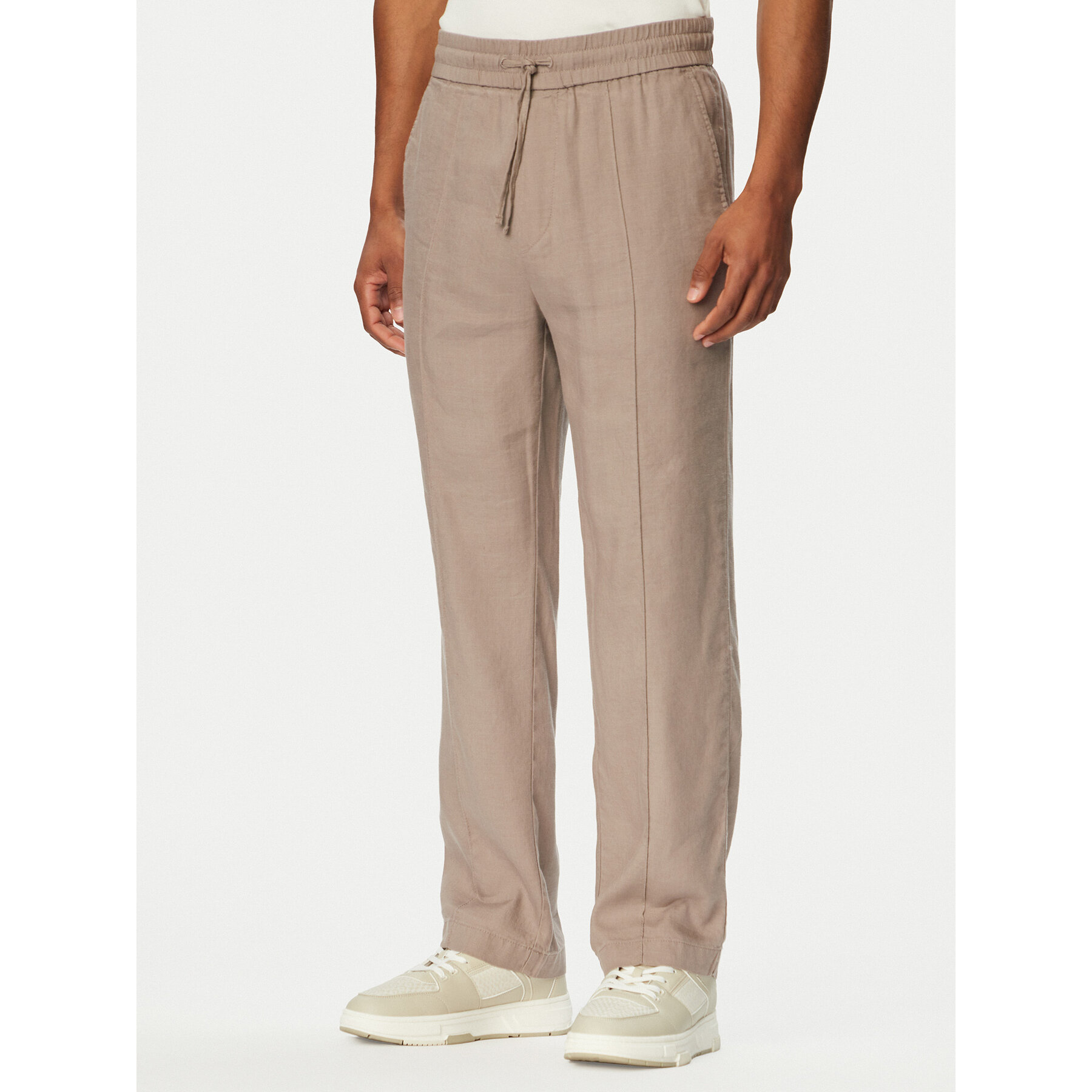 HUGO Spodnie materiałowe Cino 262FW 50562791 Brązowy jasny Straight Fit
