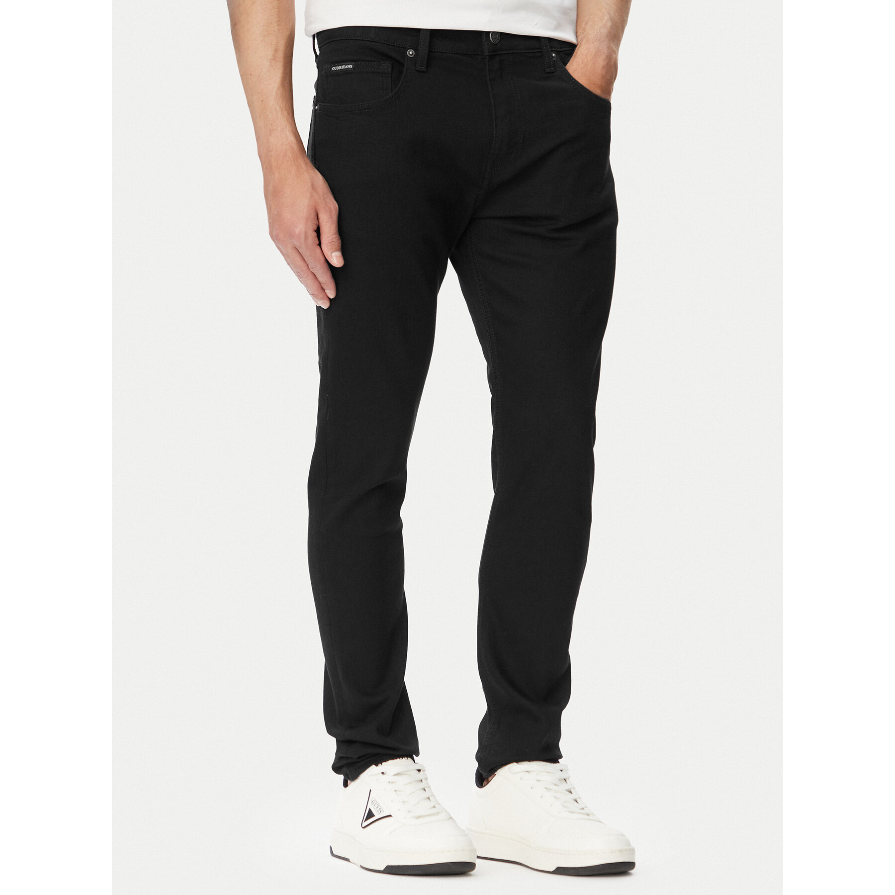 Guess Jeans Jeansy M5YA0F D6311 Granatowy Skinny Fit