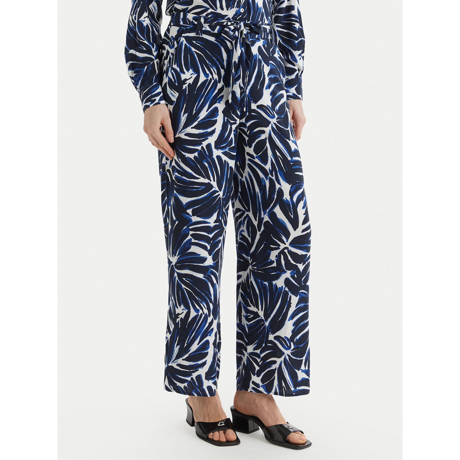 ONLY Spodnie materiałowe Nova 15264446 Granatowy Regular Fit