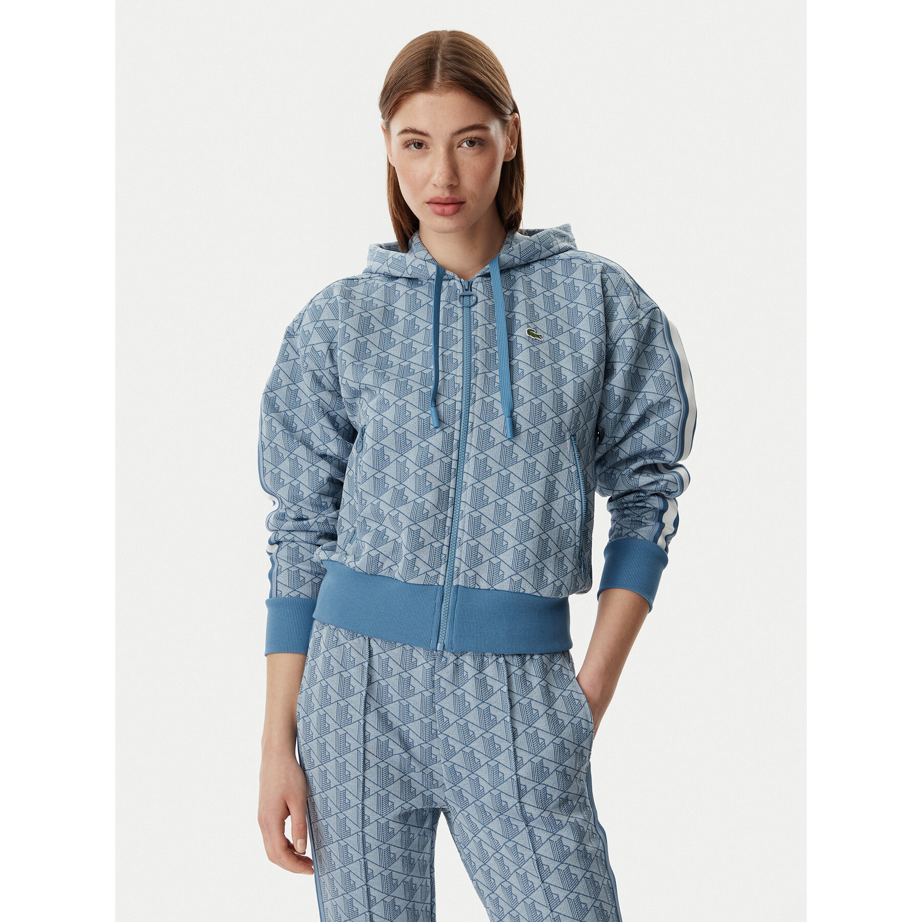 Lacoste Bluza SF7606 Niebieski Regular Fit