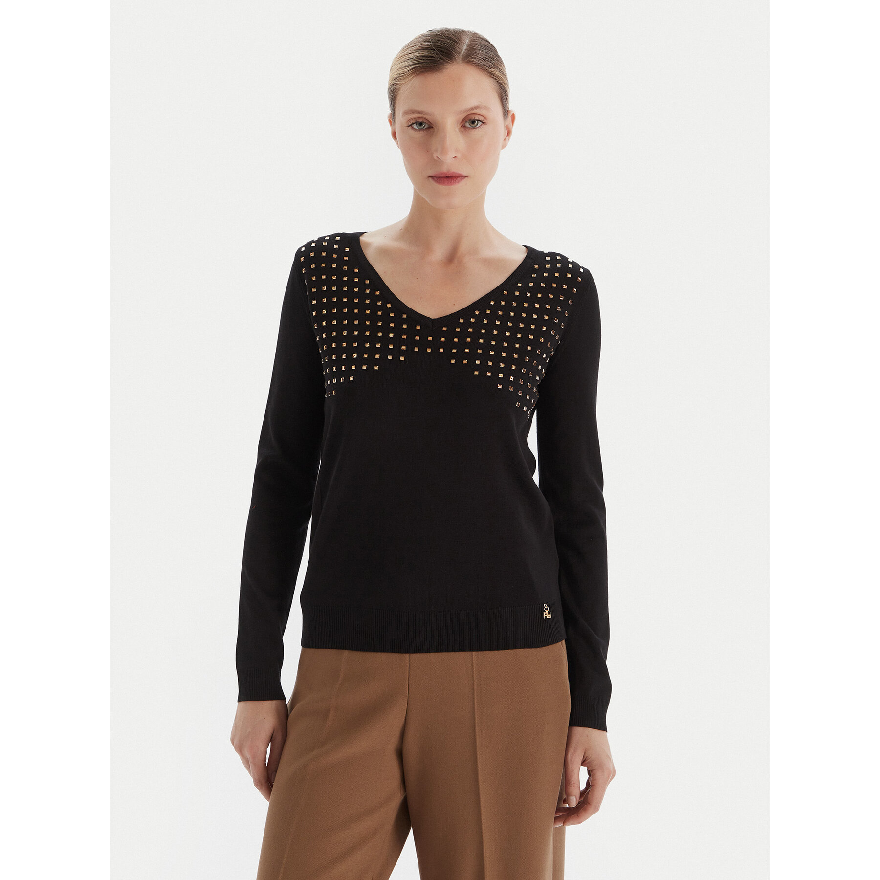 Artigli Sweter ACMA002723 Czarny Regular Fit