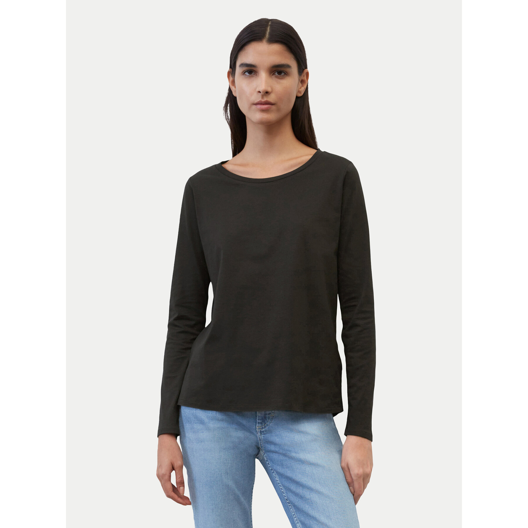 Marc O'Polo Bluzka B01 2072 52235 Czarny Regular Fit