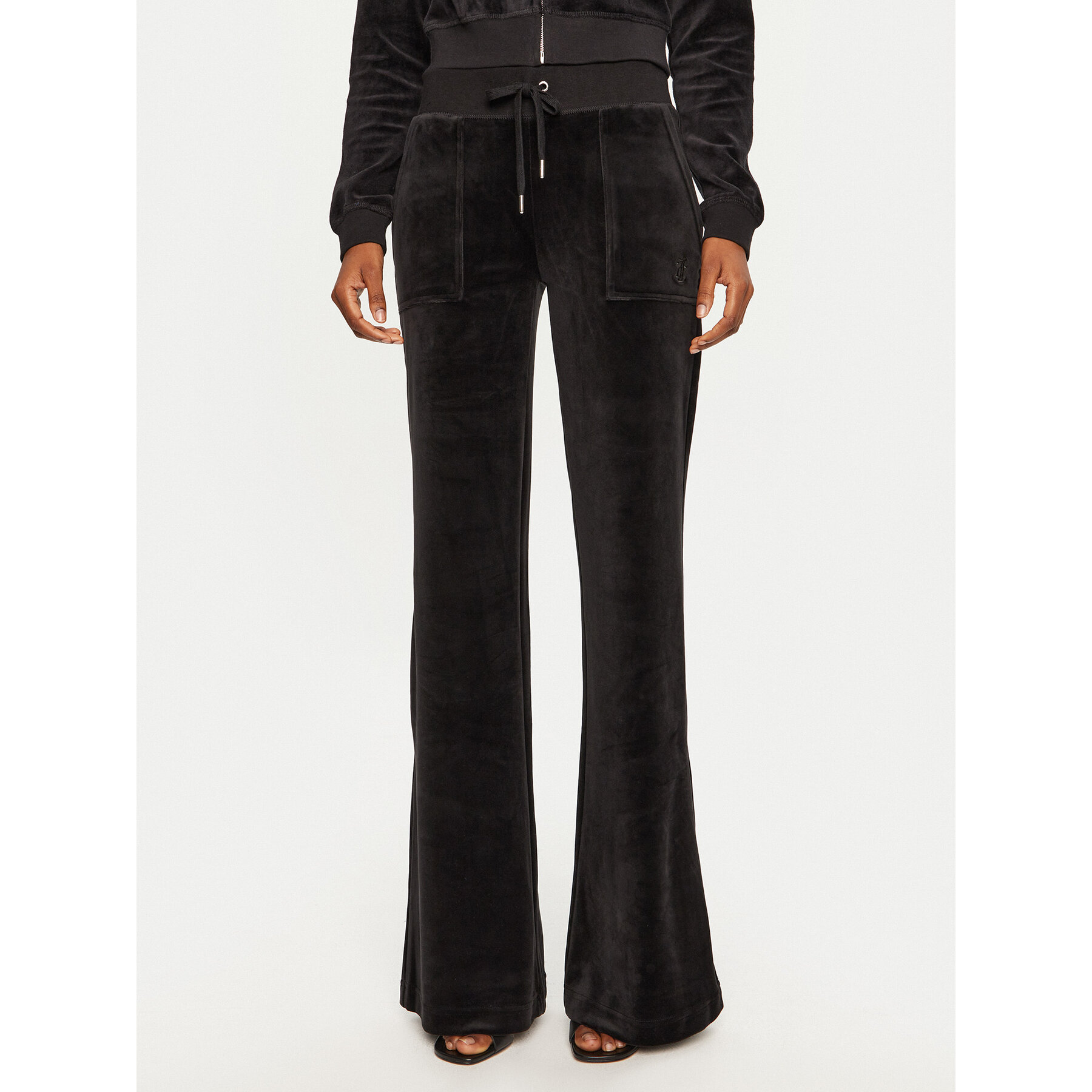 Juicy Couture Spodnie dresowe Layla JCSEBJ001 Czarny Flared Leg