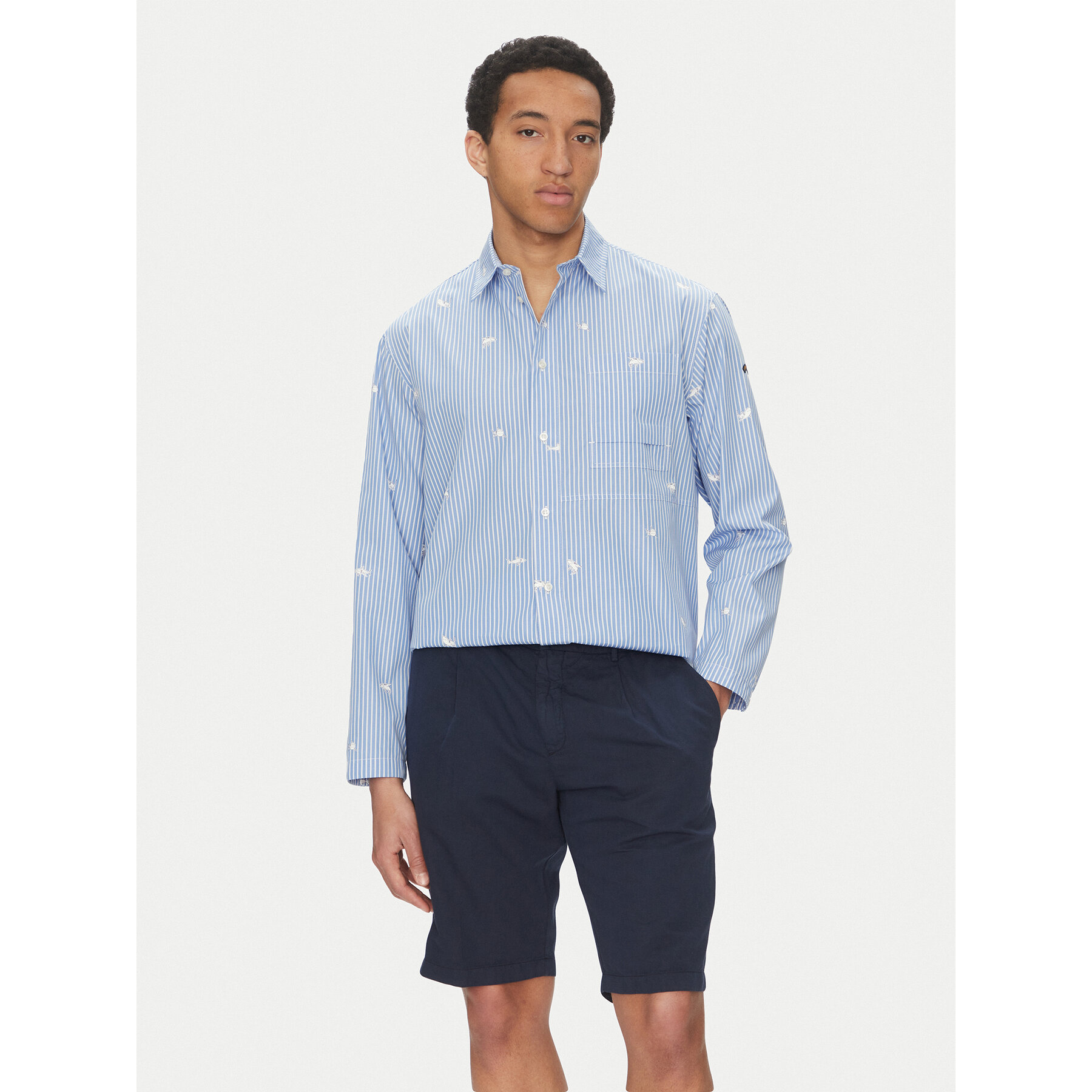 Paul&Shark Koszula 25413240 Niebieski Relaxed Fit