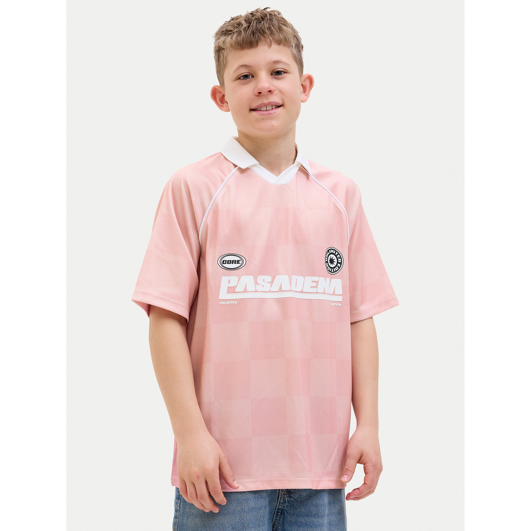 Jack & Jones Junior Polo 12278700 Różowy Loose Fit