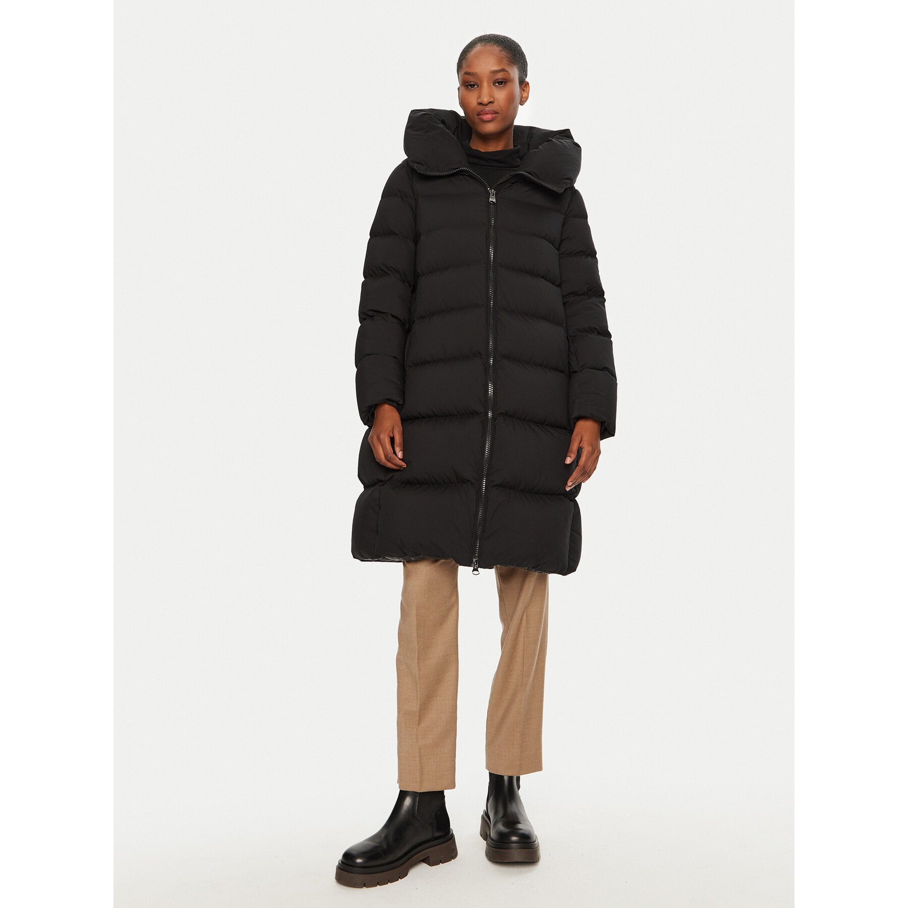 Hetregó Kurtka puchowa Lena 8N697 Czarny Regular Fit