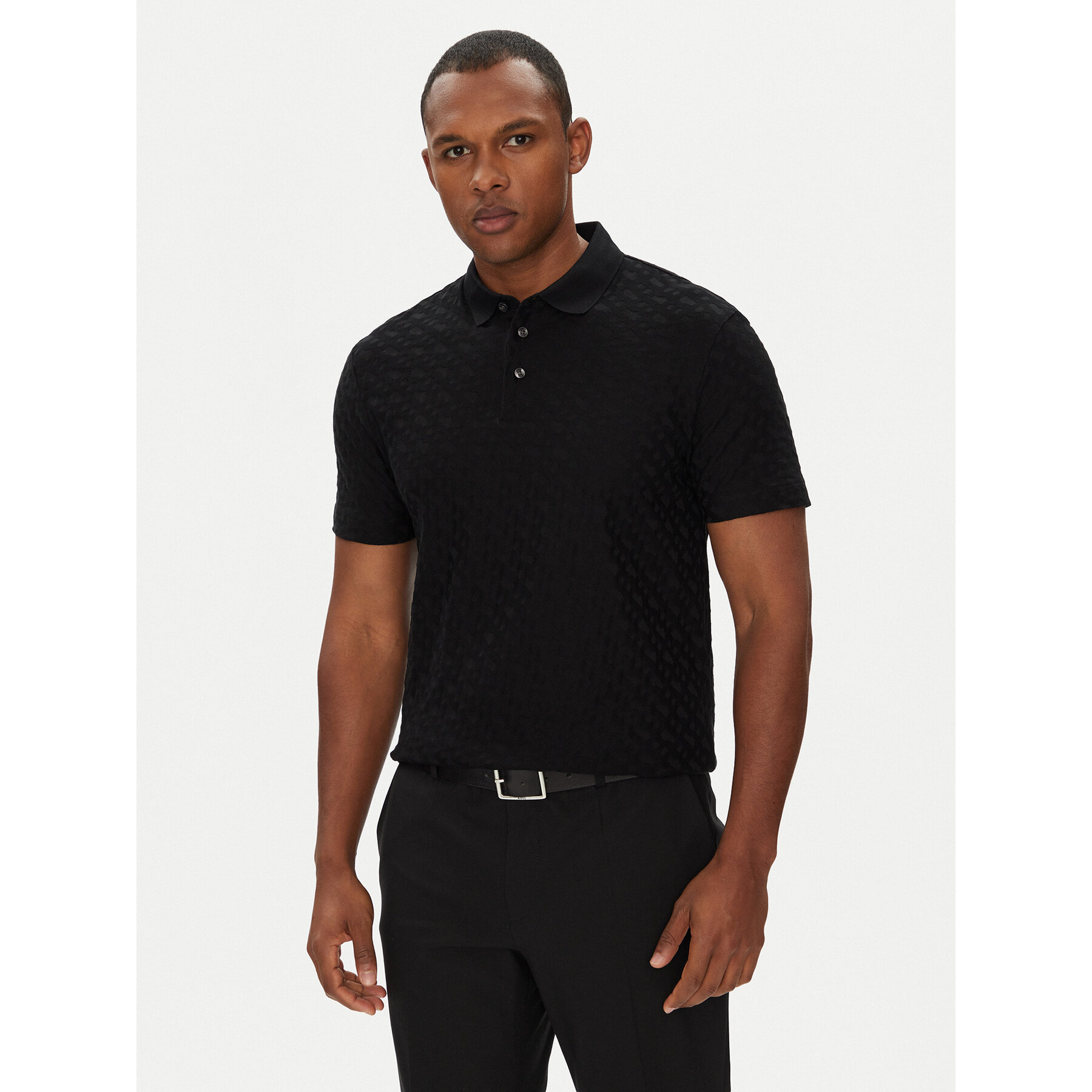 BOSS Polo H-Pack 80 50537132 Czarny Regular Fit