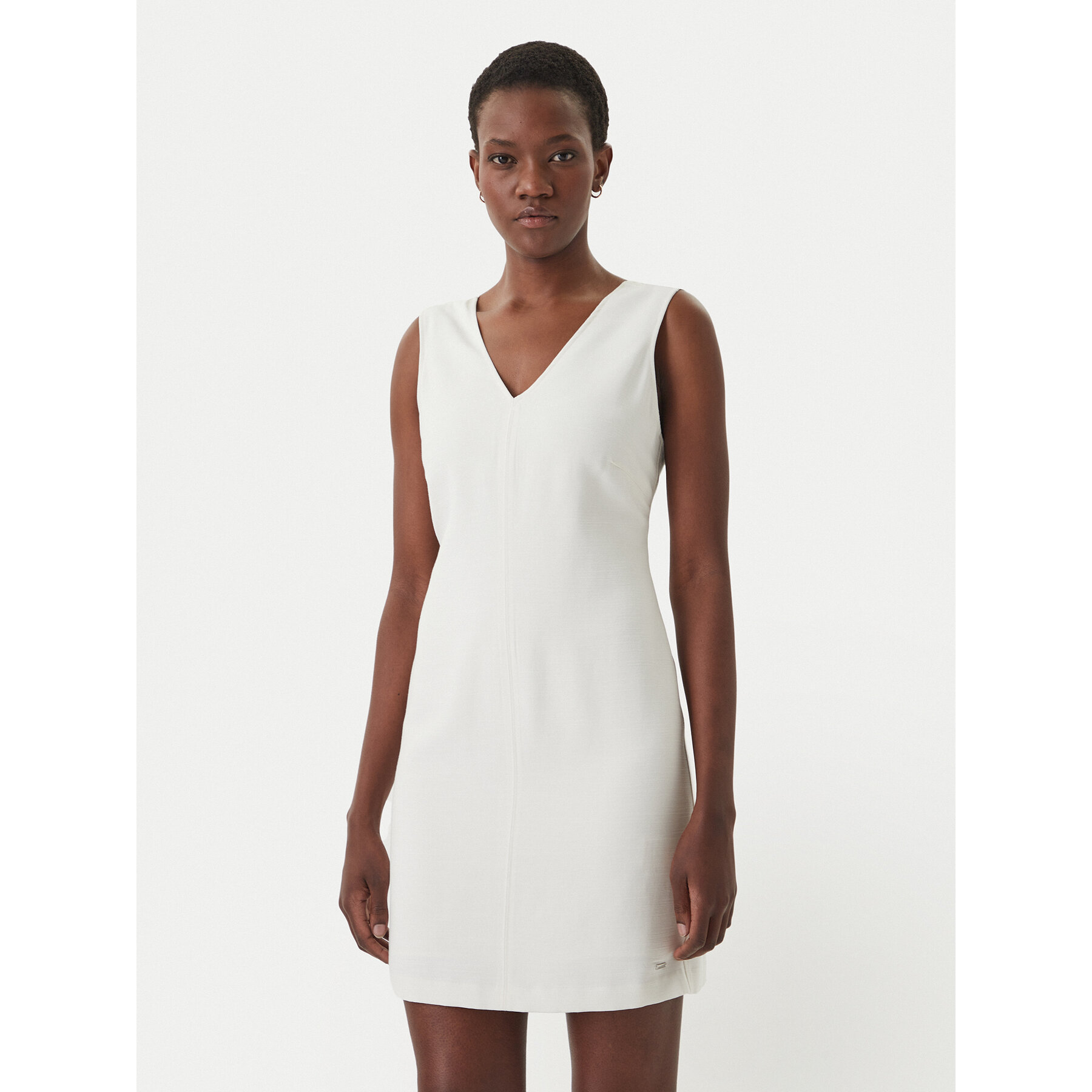 Calvin Klein Sukienka codzienna LV044F012G Écru Regular Fit