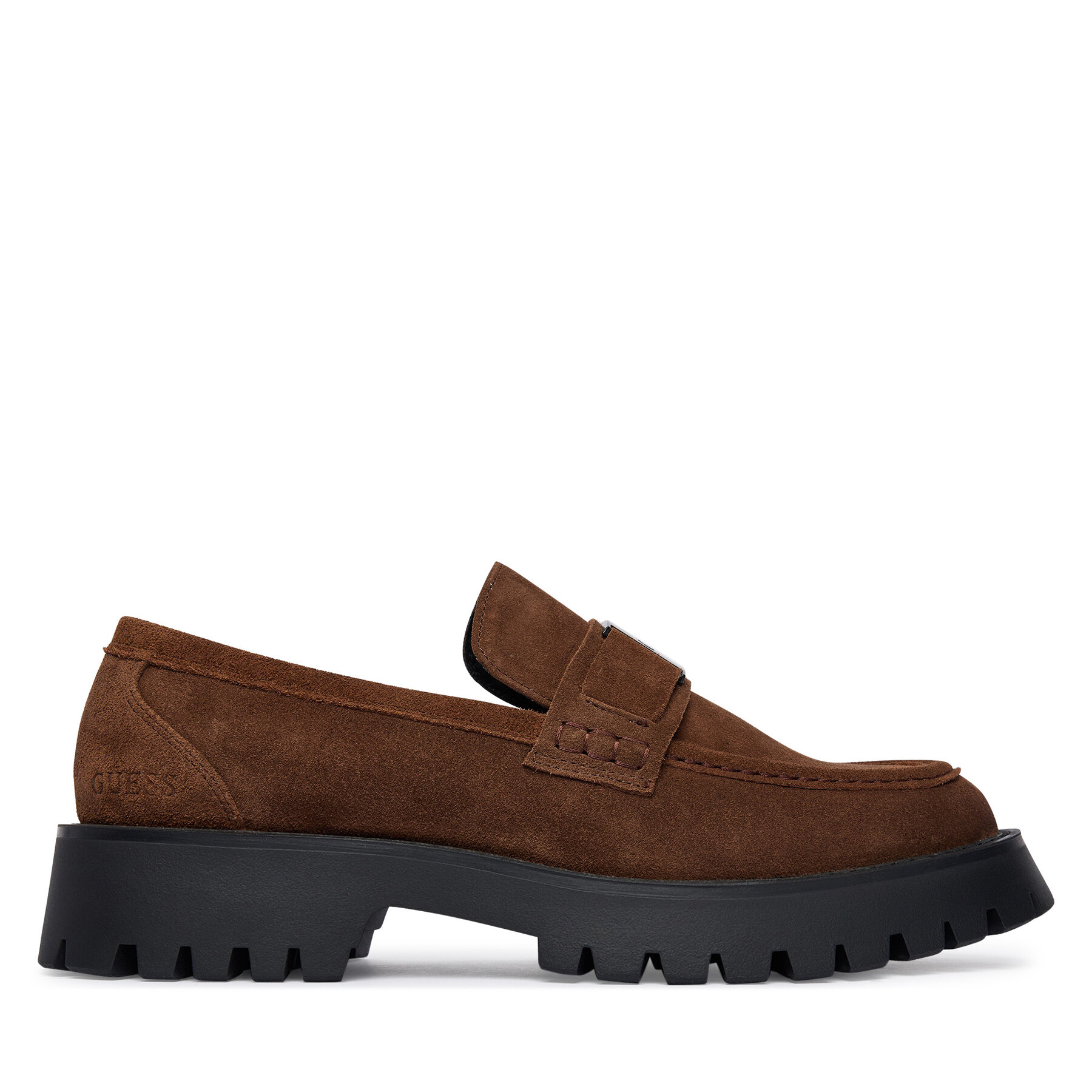 Guess Loafersy FMTZIA SUE14 Brązowy