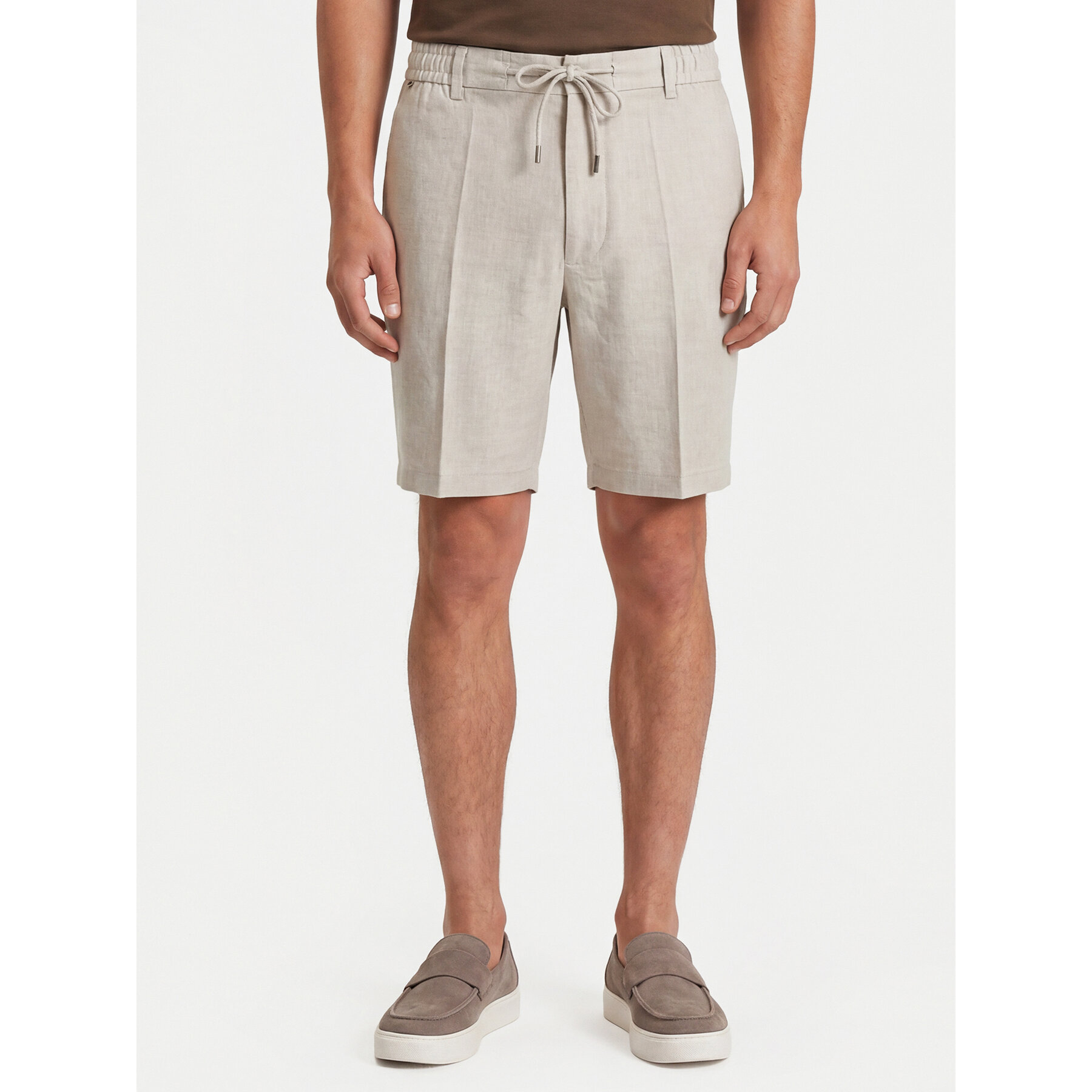 BOSS Szorty materiałowe Kane1 50557537 Szary Regular Fit