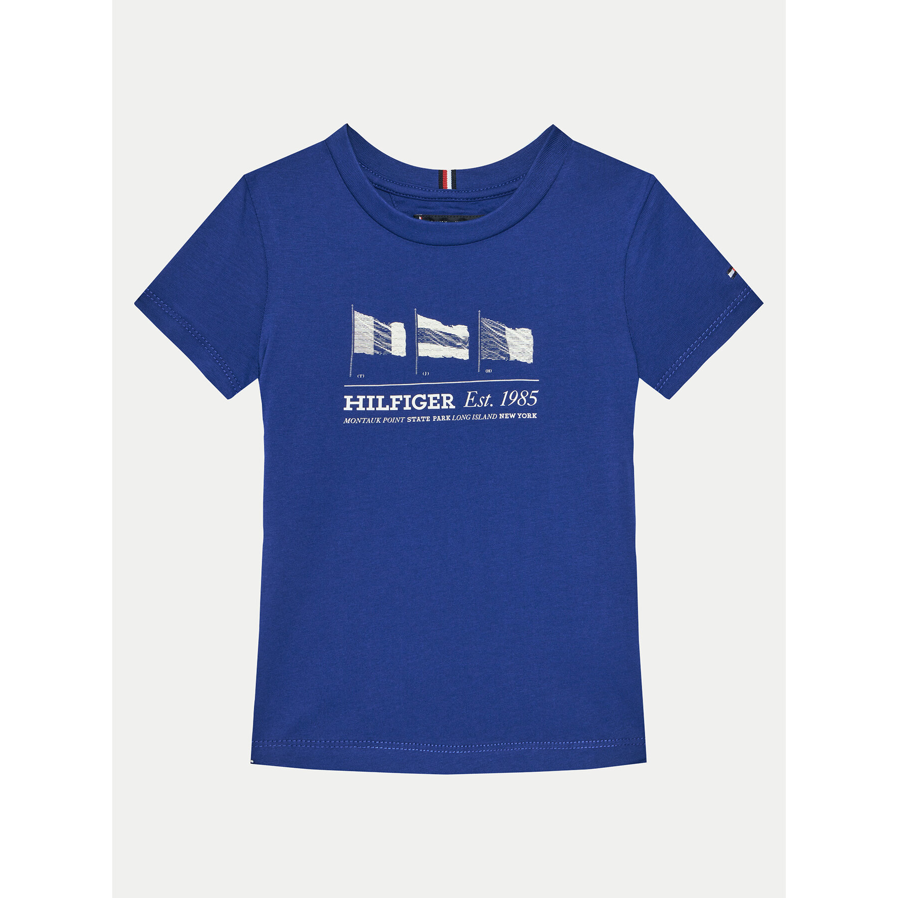 Tommy Hilfiger T-Shirt KB0KB09350 S Niebieski Regular Fit