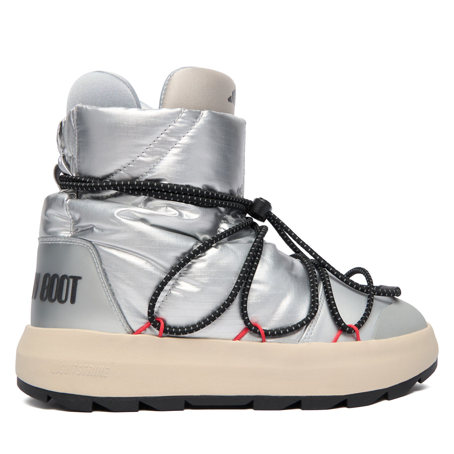 adidas Śniegowce Moon Boot Ace JQ7849 Srebrny