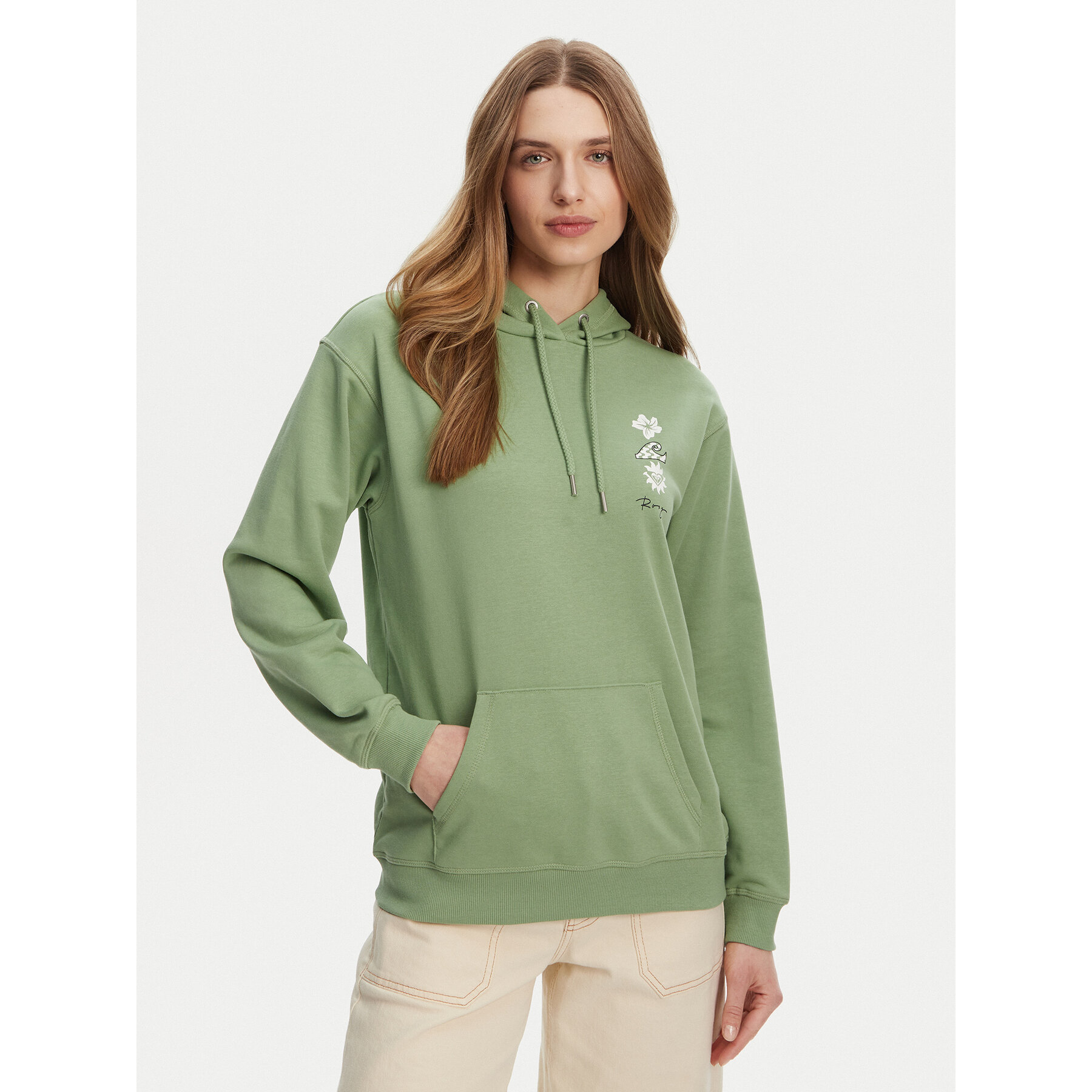 Roxy Bluza ERJFT04952 Zielony