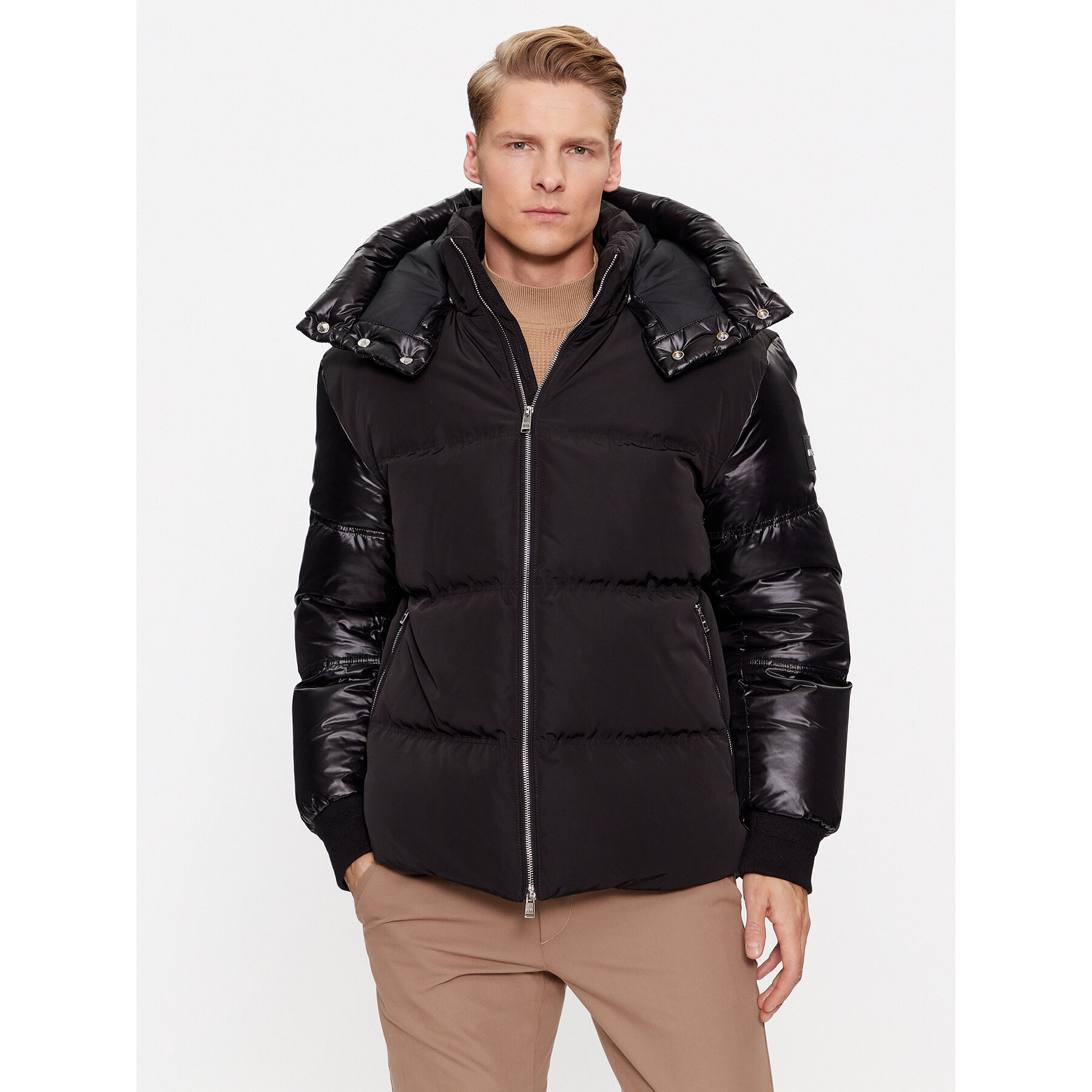 Boss Kurtka puchowa Dybes 50499800 Czarny Regular Fit